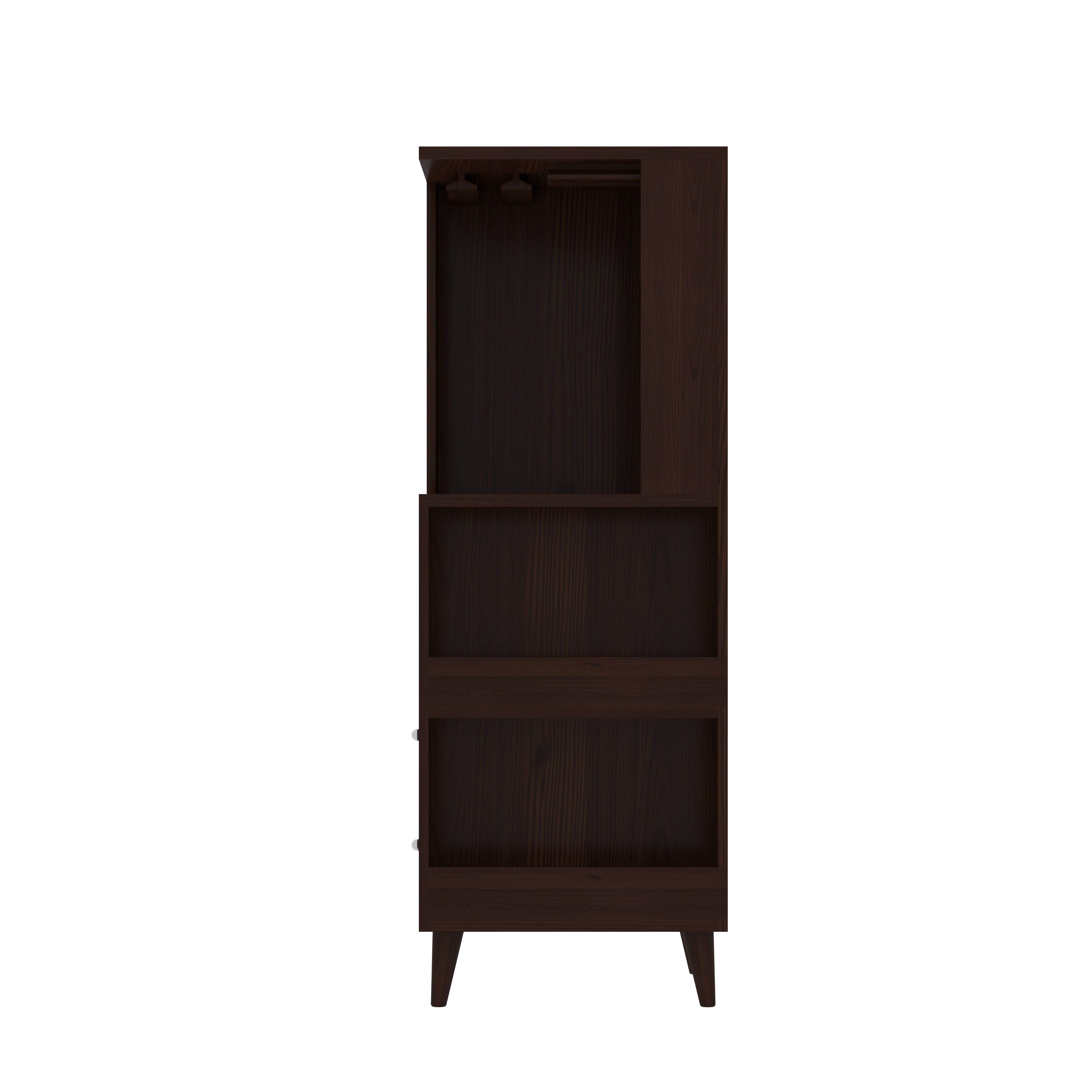 Unique Dark Mahogany Finished Wooden Handmade Bar Cabinet Bar Cabinet