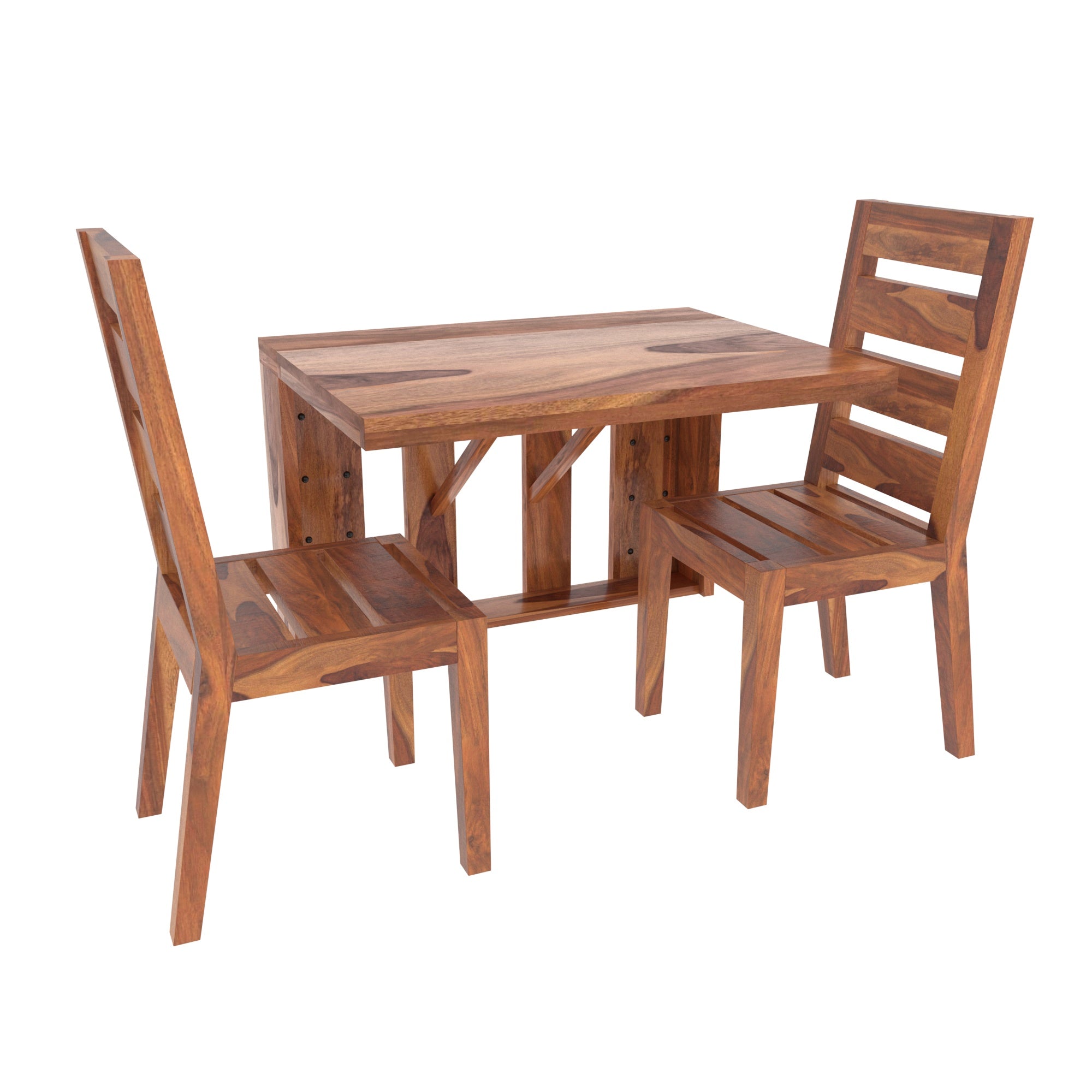 Southern Classic Folding Single Dining Table and Chairs Set of 2 Dining Set