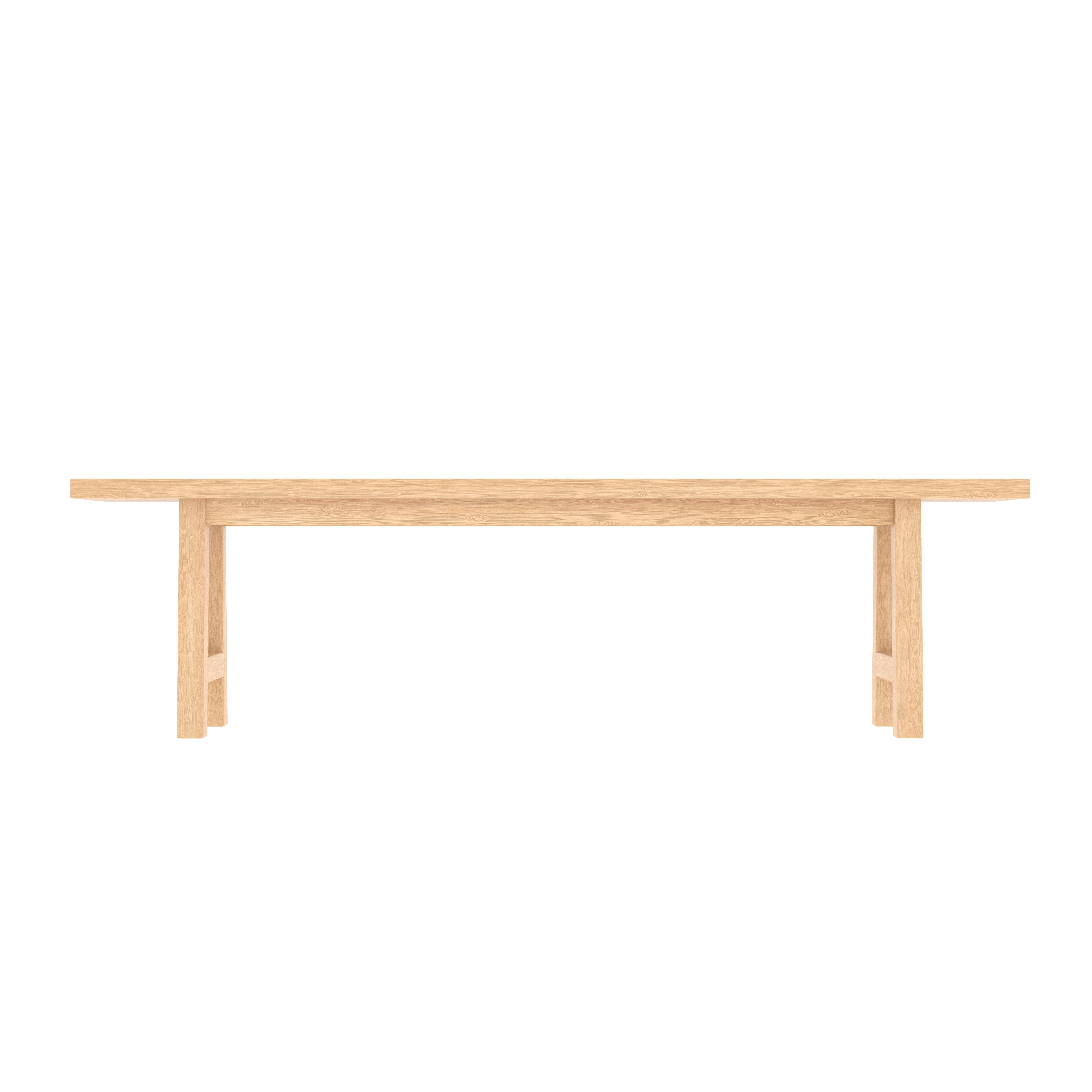 Simple Plain Natural Brown Finished Handmade Wooden Bench Bench