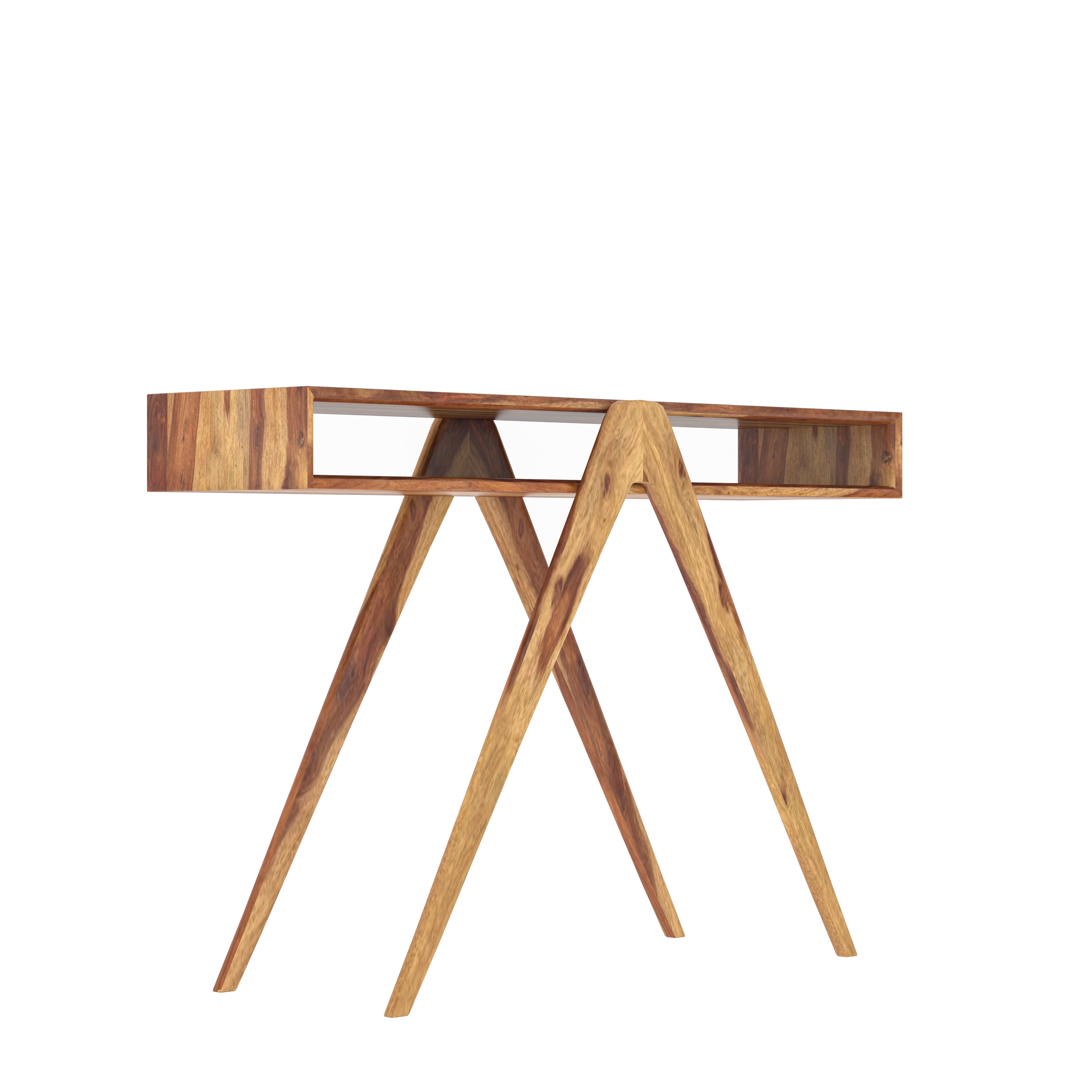 Croma Cross Legs Designed Wooden Handmade Console Table Console Table