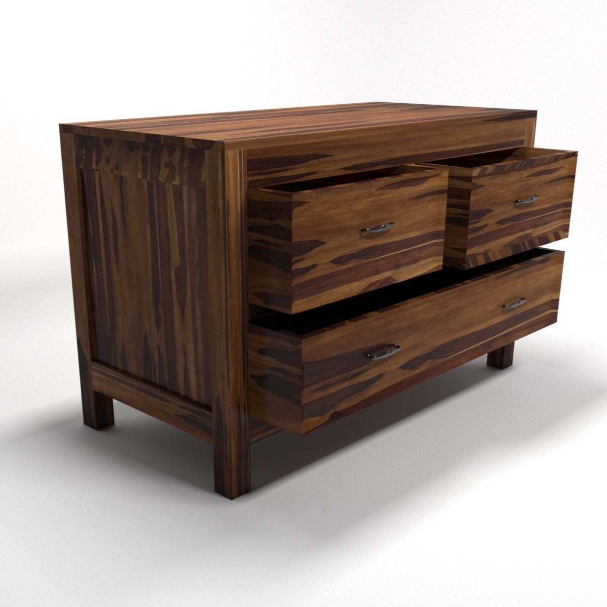 Sheesham Wood Storage Cabinet 3 Drawer Drawer's Chest