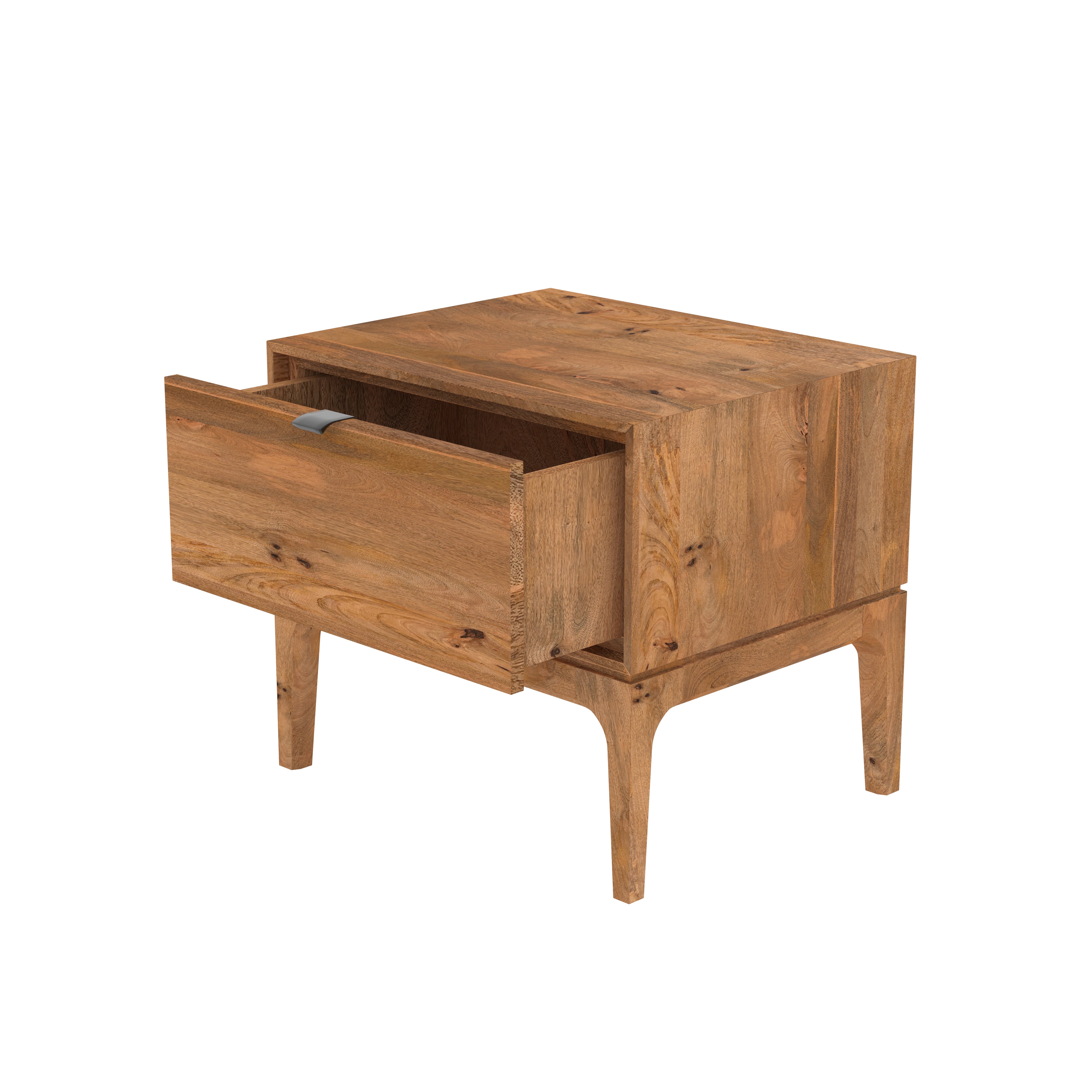 Classic single drawer solid wood beside Bedside