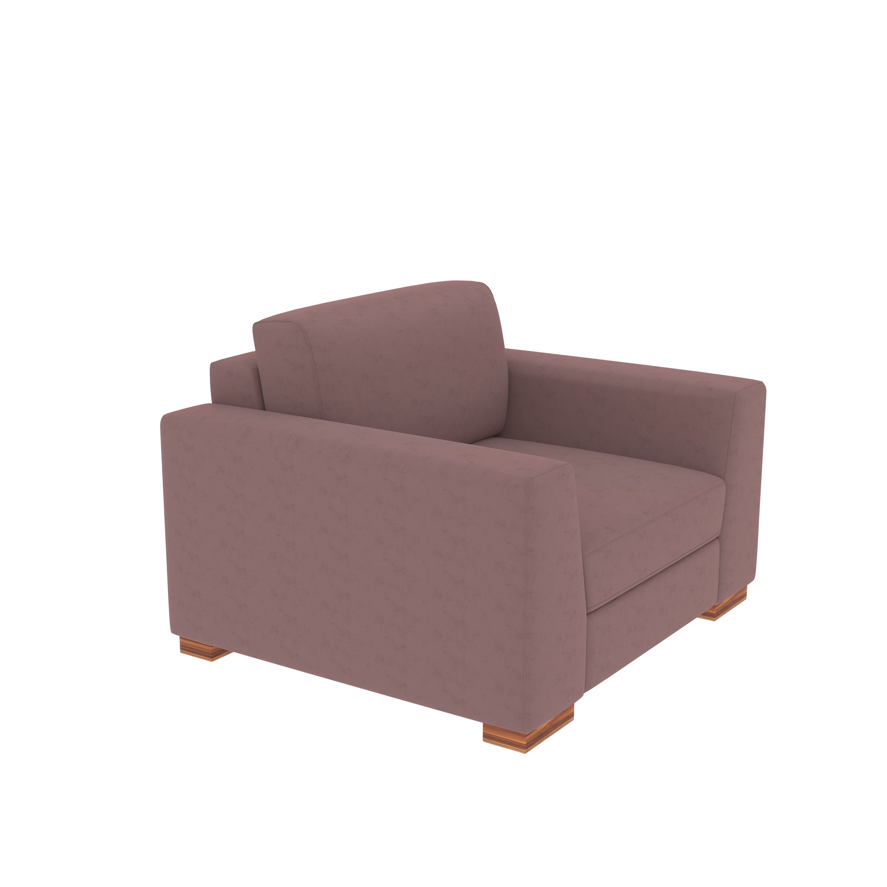 Indian Red Pastel Coloured Comfort 2+1 Seater Sofa + Center Table for Home Sofa