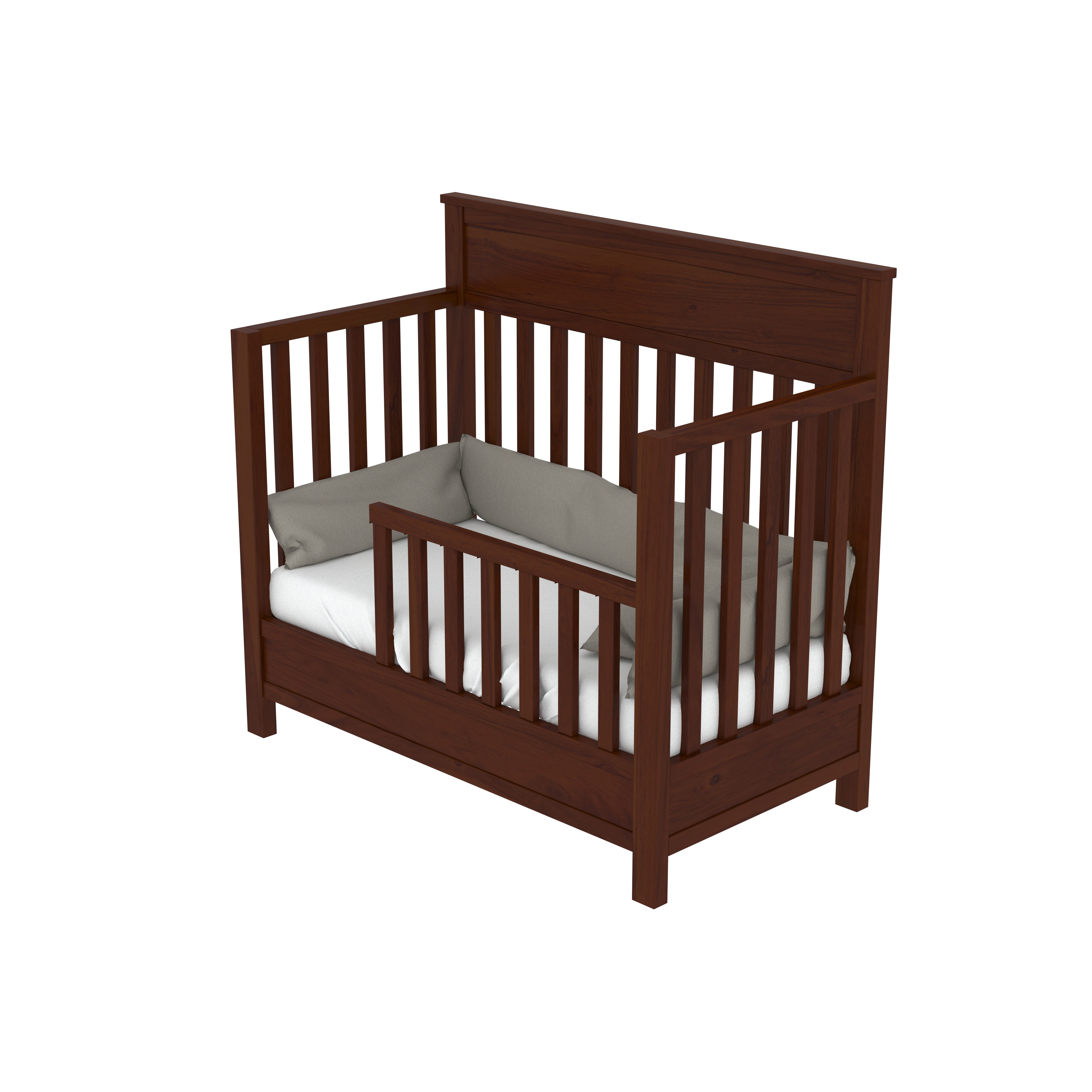 Southern Traditional Brown Stripped Design Wooden Handmade Cradle Cradle