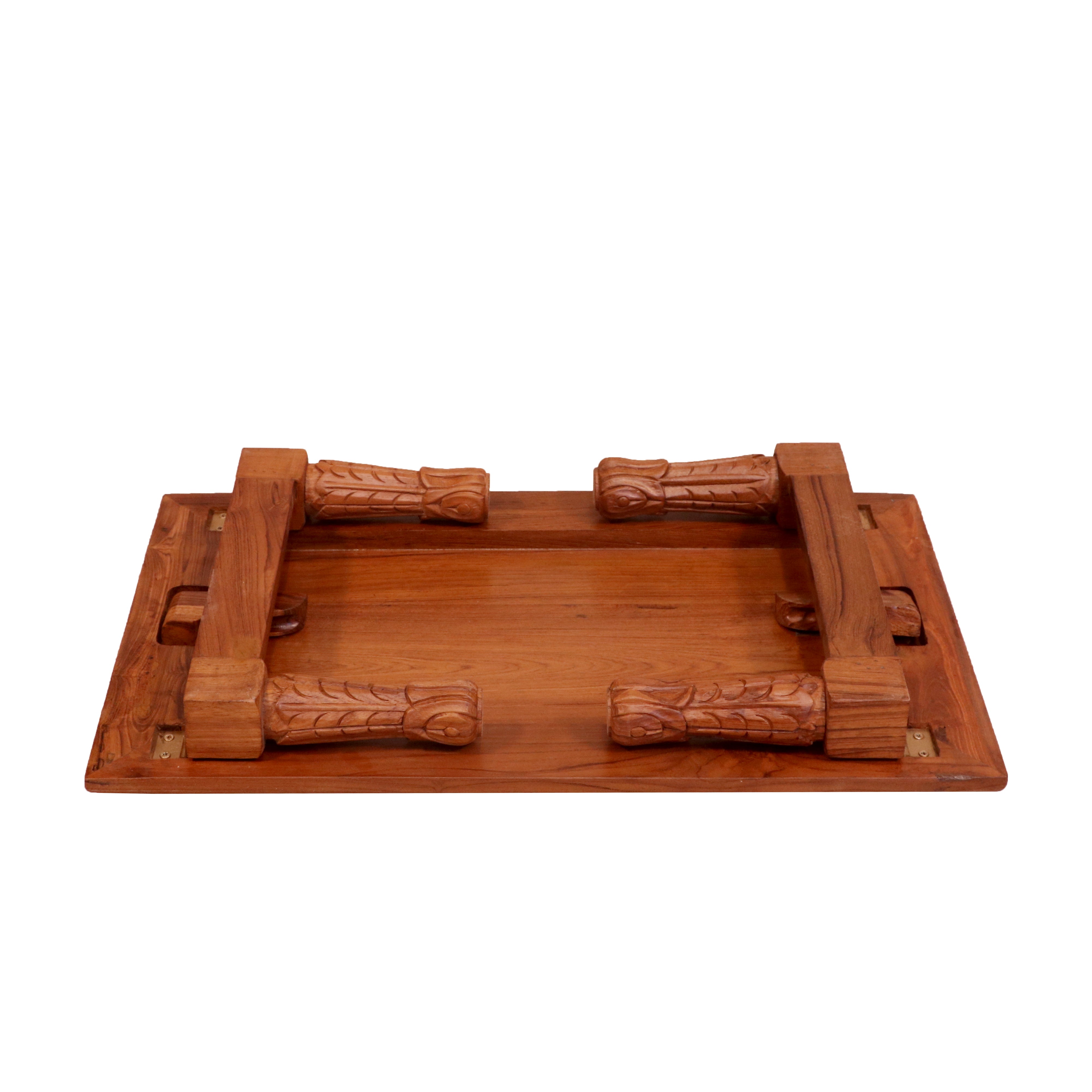 Old Traditional Long Legs Inlay Designed Handmade Wooden Foldable Bajot for Home Bajot