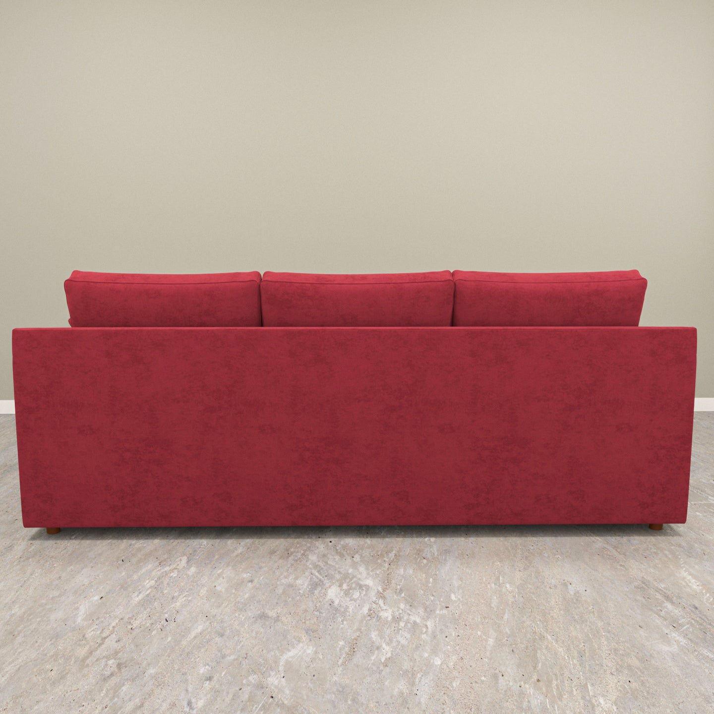 Red Cherry Coloured with Premium Comfort L Shaped 4 Seater Sofa Set for Home Sofa