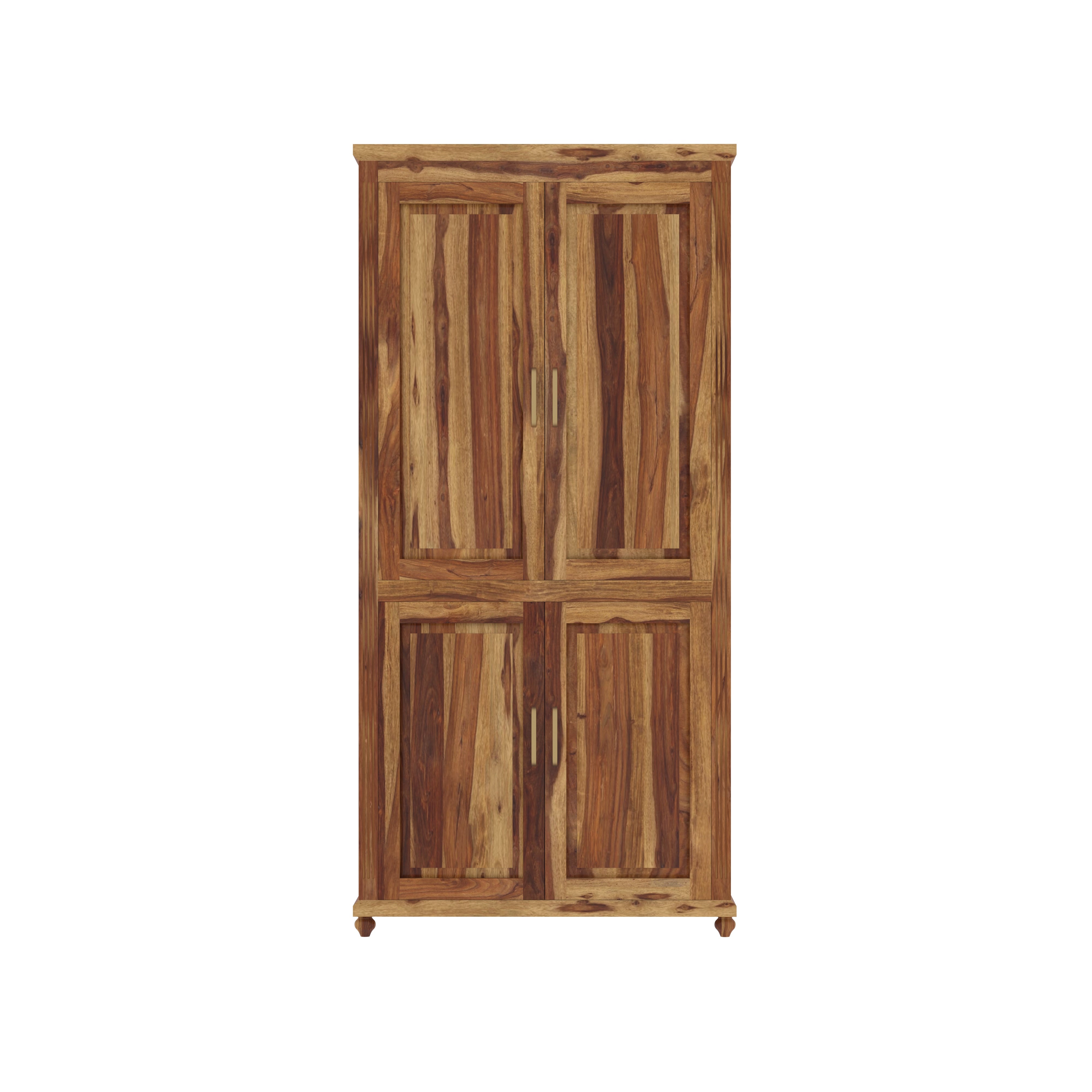 Flora Sheesham Finished Wooden Handmade Classic Wardrobe Wardrobe