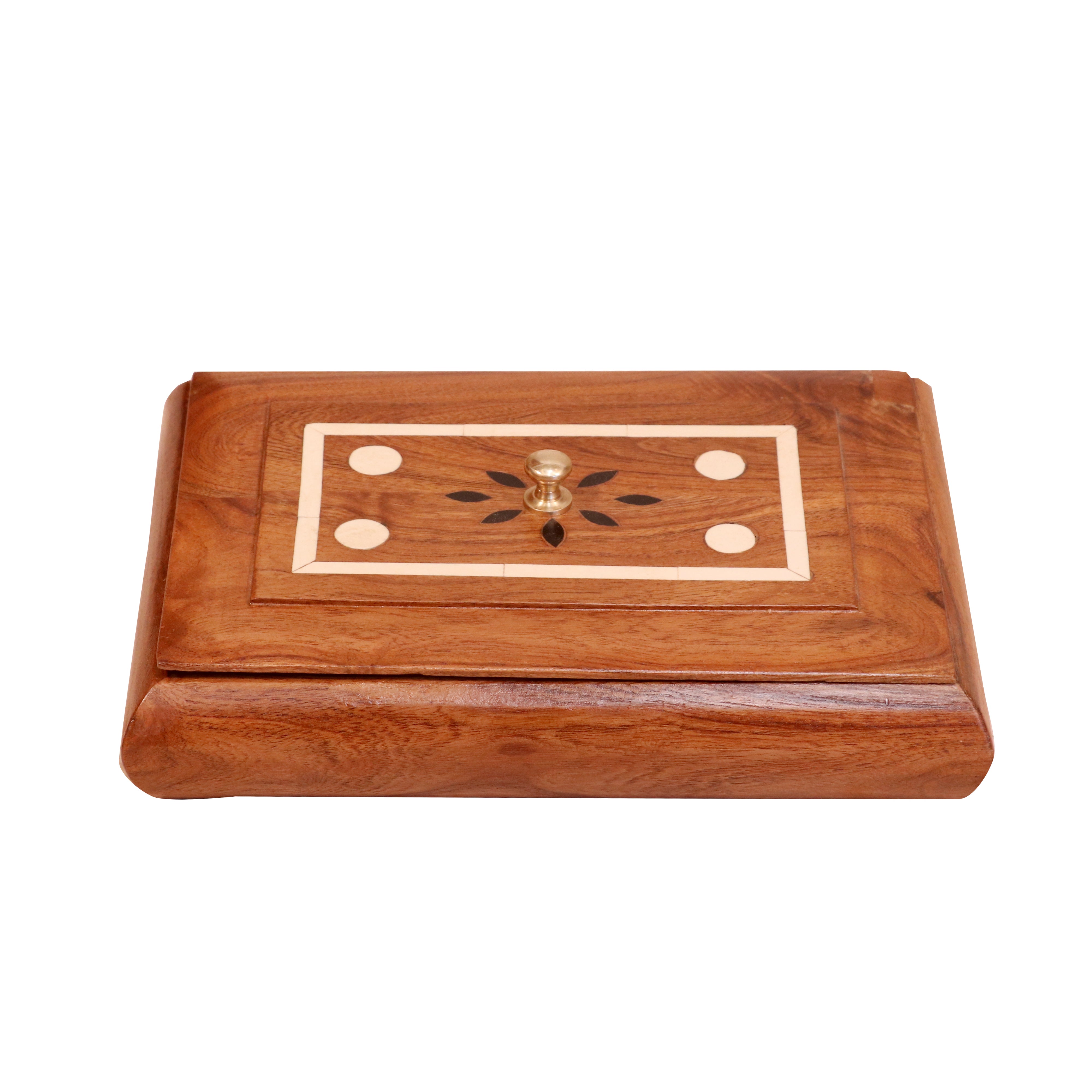 Beautiful Multi Slots Handmade Inlay Designed Handy Wooden Box for Home Wooden Box