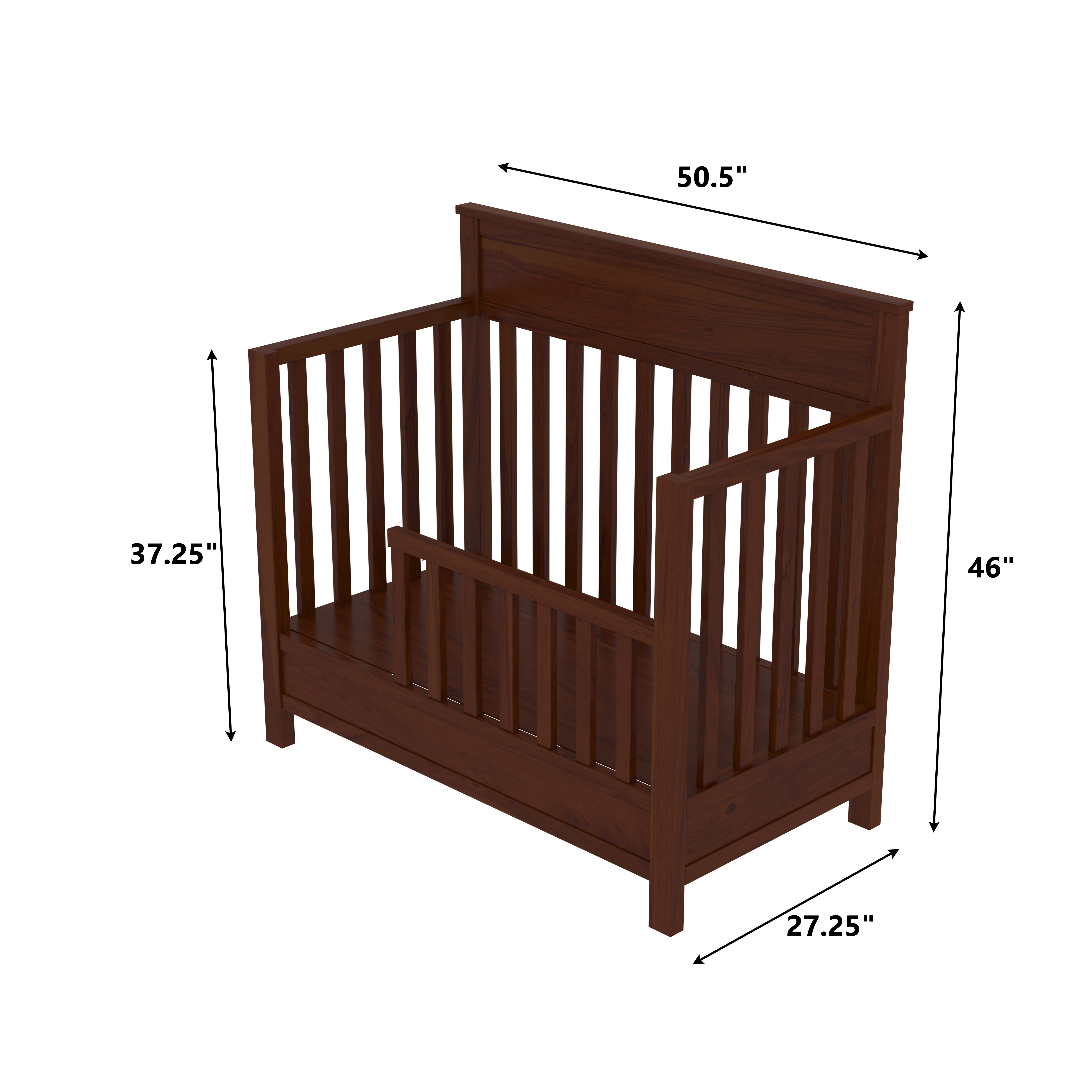 Southern Traditional Brown Stripped Design Wooden Handmade Cradle Cradle