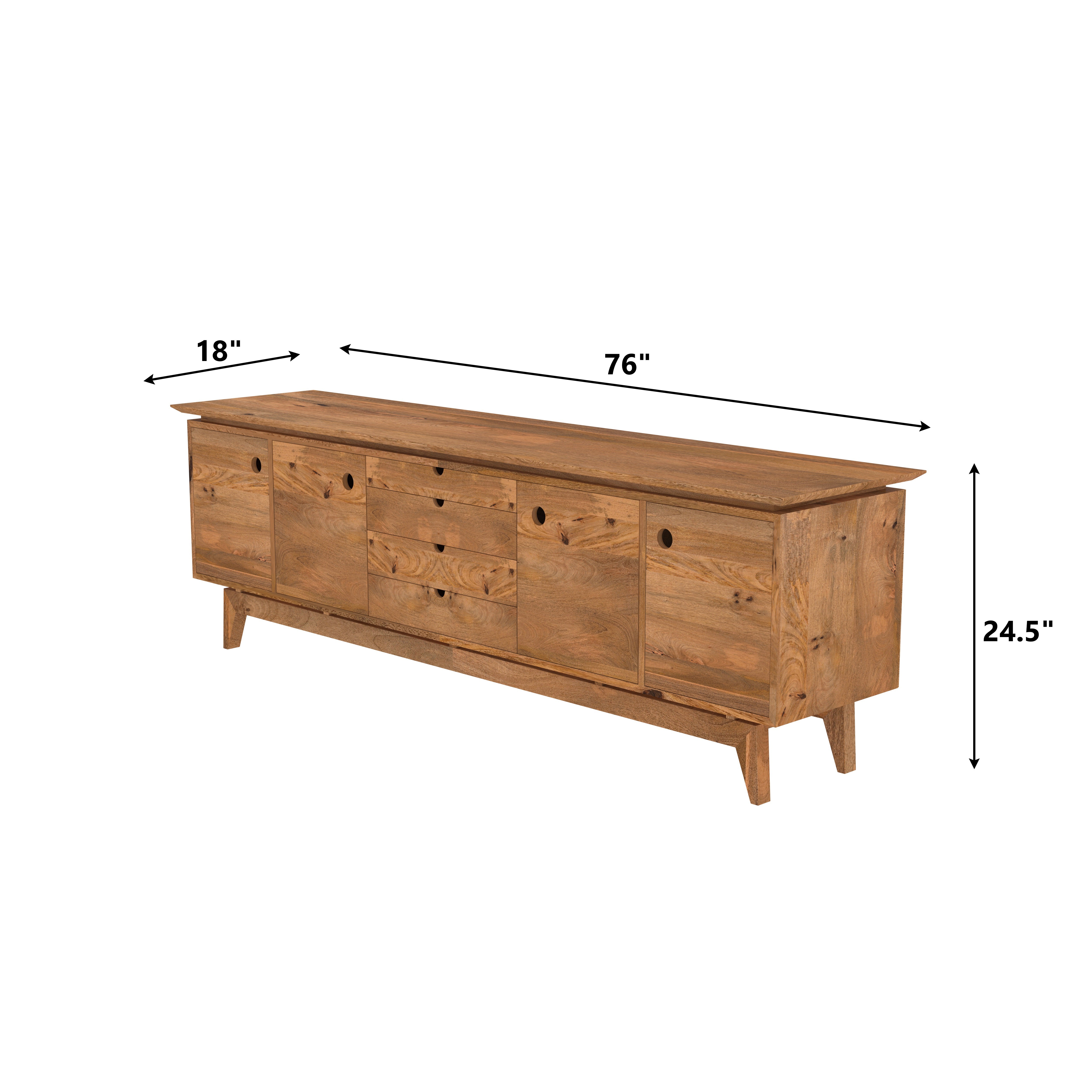 Luxurious Scandinavian concept solid wood tv sideboard Tv stand