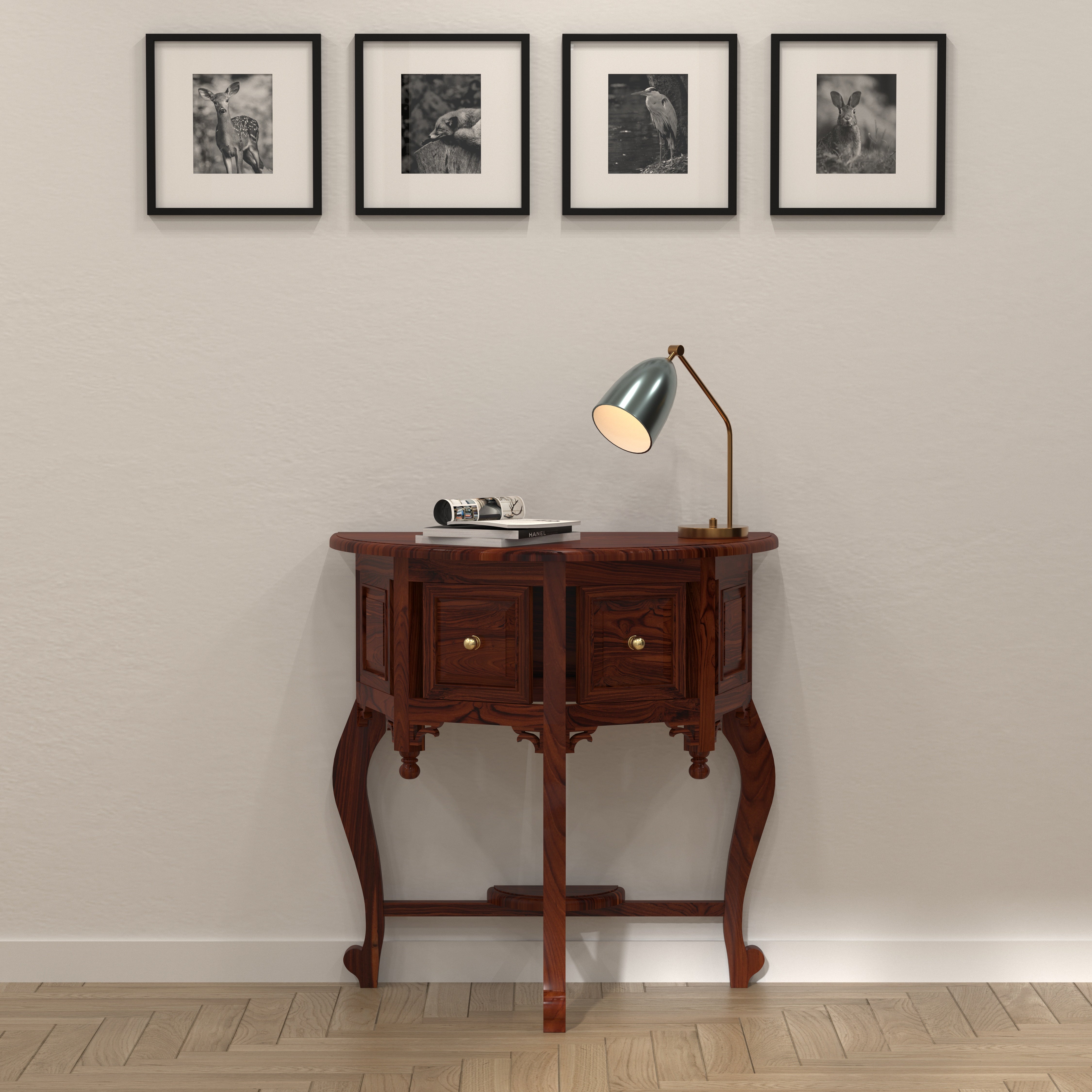 Vintage Glorious Finished Wooden Handmade Console Table Console Table