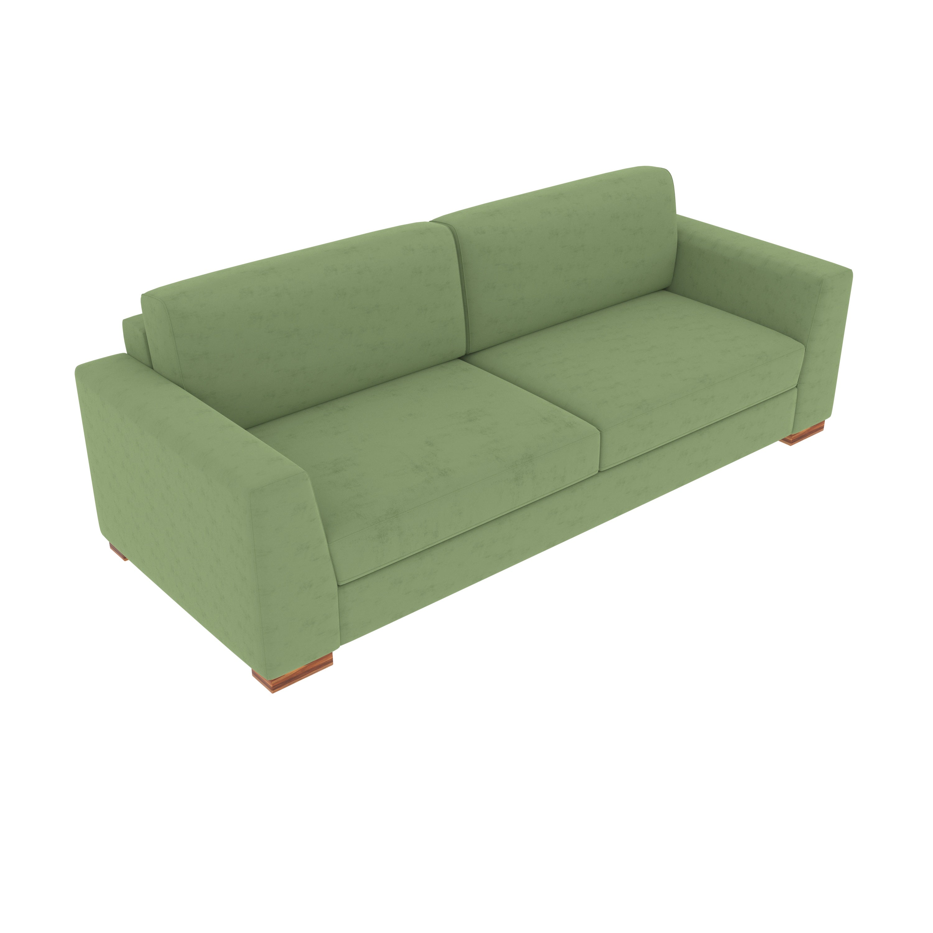 Grass Green Pastel Coloured Comfort 2+1 Seater Sofa + Center Table for Home Sofa