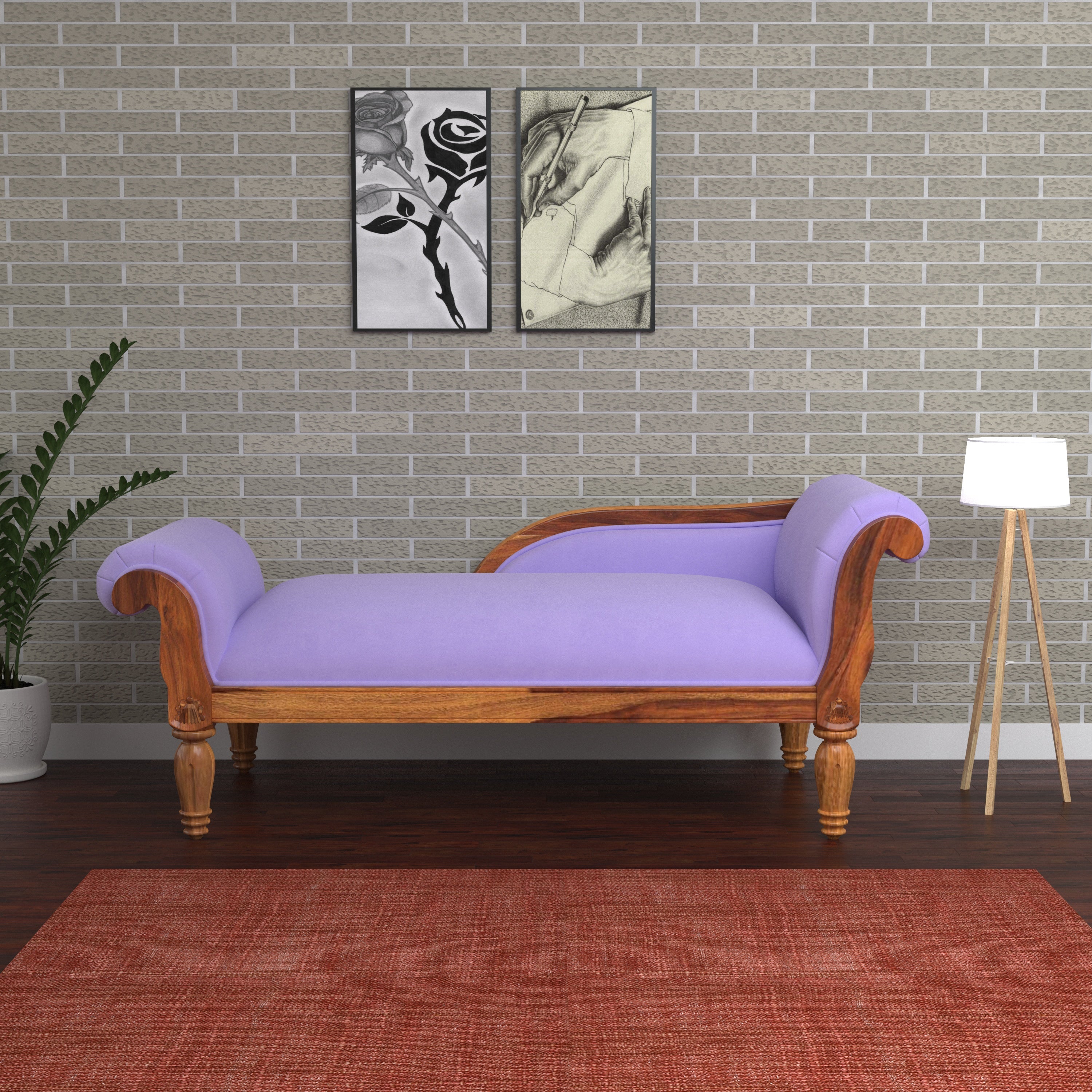 Light Ultramarine Pastel Coloured Comfort 2 Seater Sofa for Home Sofa