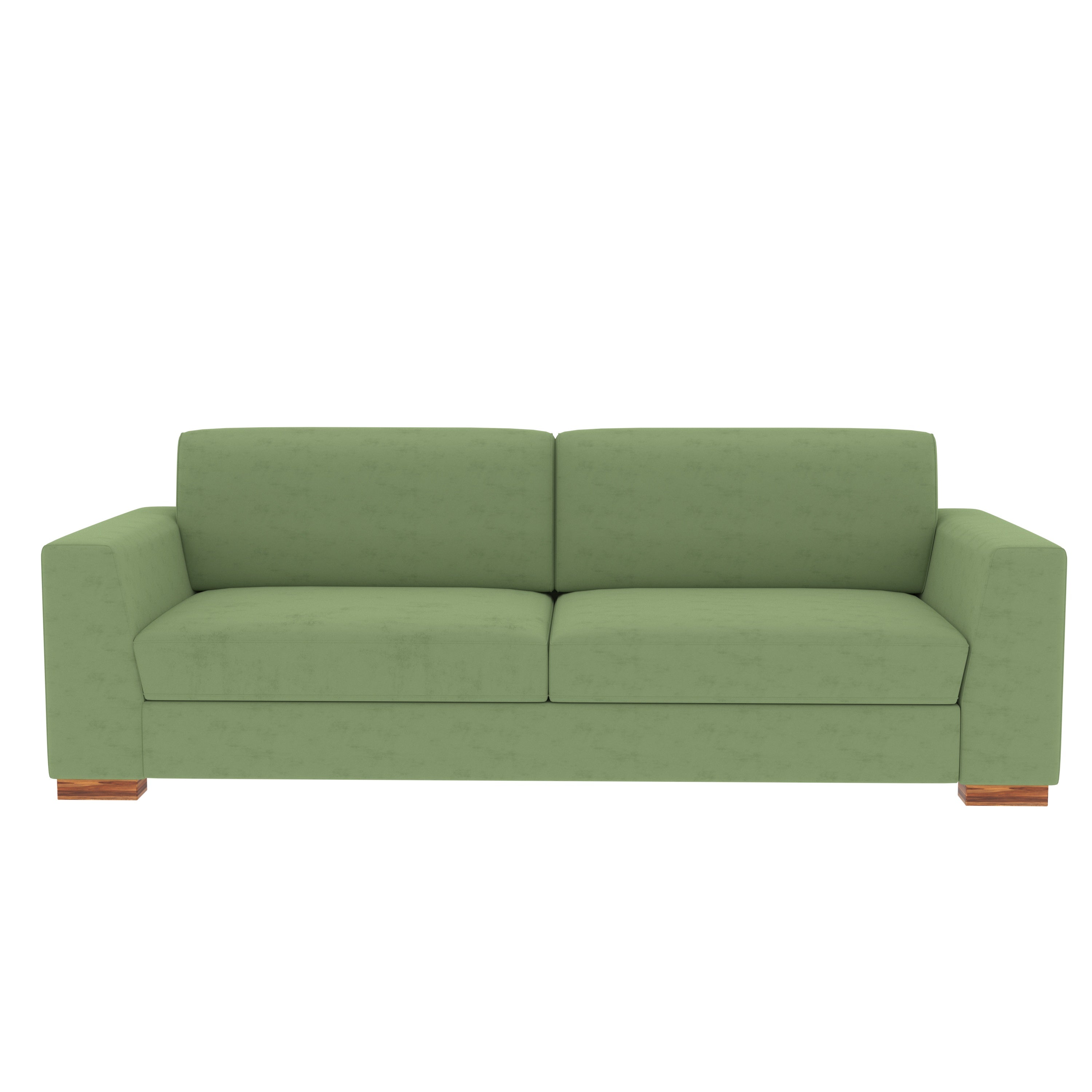 Grass Green Pastel Coloured Comfort 2+1 Seater Sofa + Center Table for Home Sofa