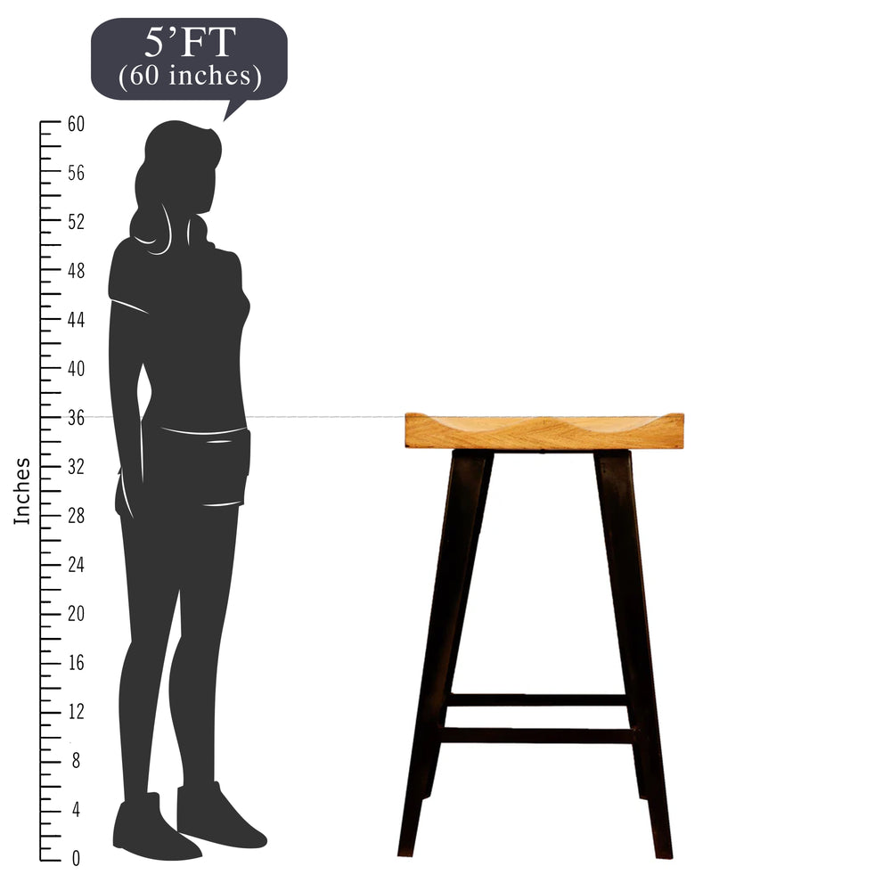 Asymmetrical Edge Bar Stool