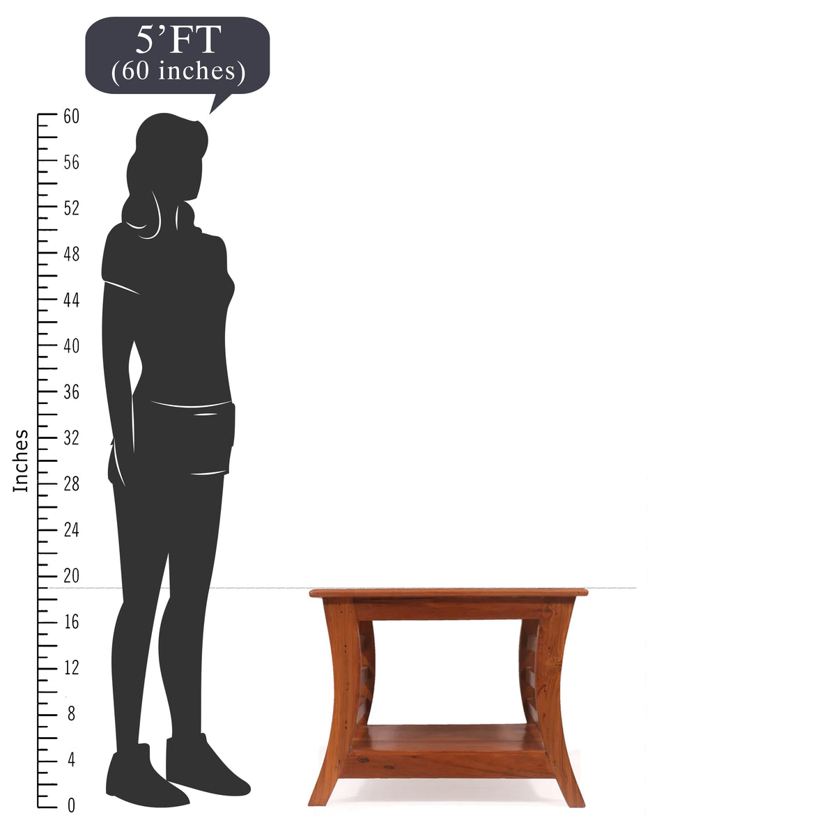 Solid Table Border Classy Natural Solid Wood Coffee Table - Border Black Round