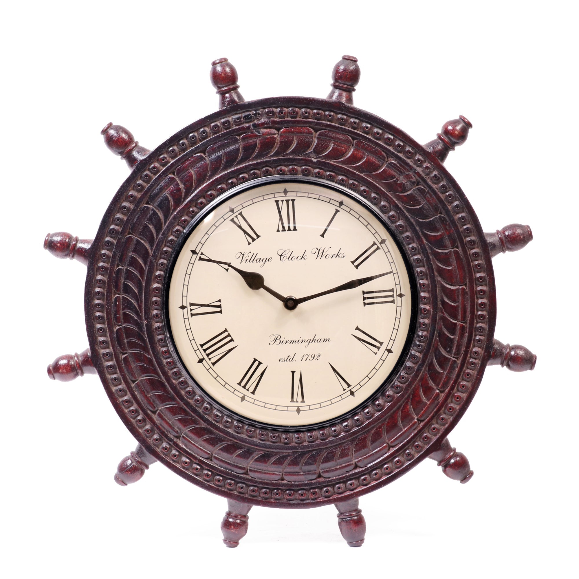 Shipwreck Wooden Clock Clock