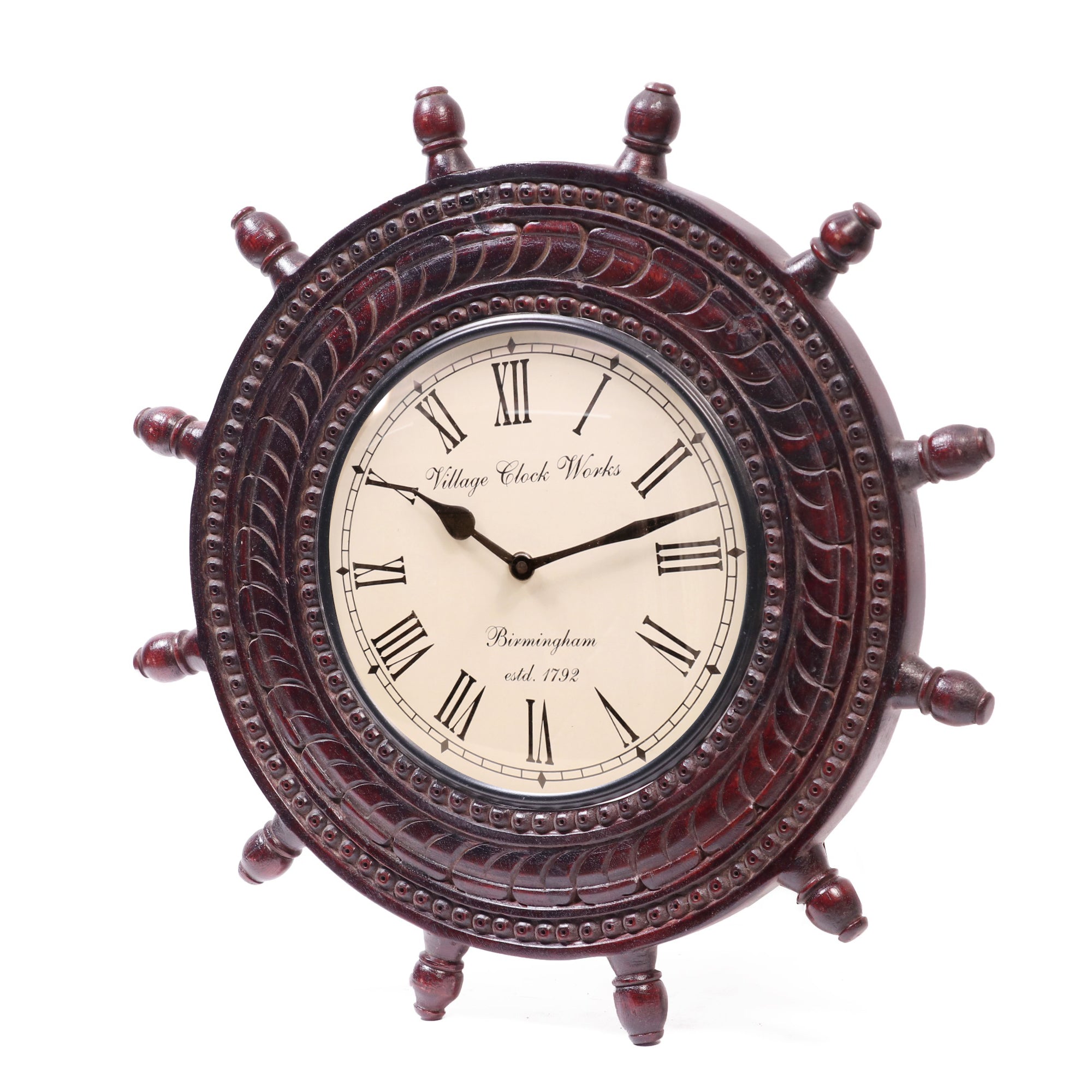 Shipwreck Wooden Clock Clock