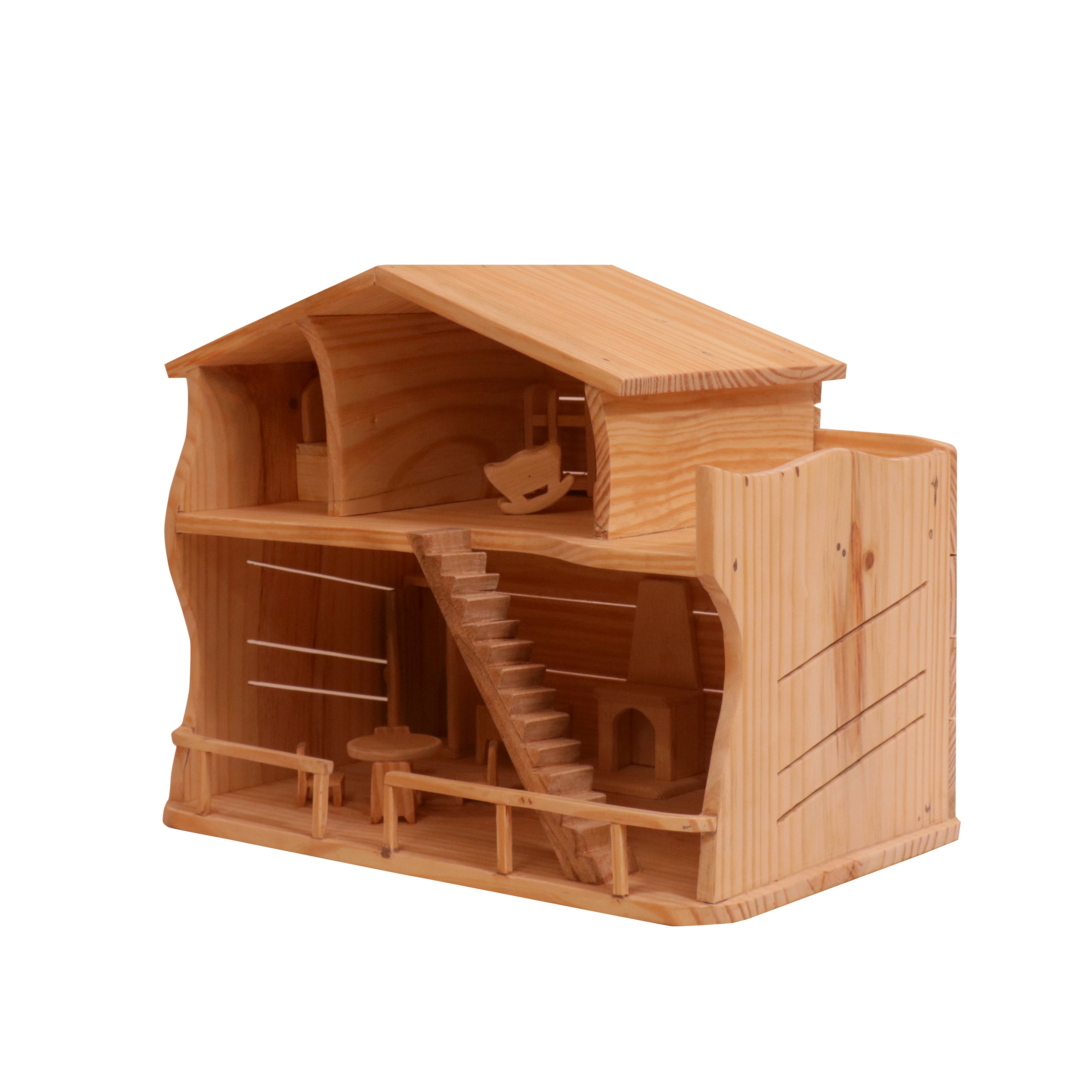Pine wood Miniature House décor Wooden House