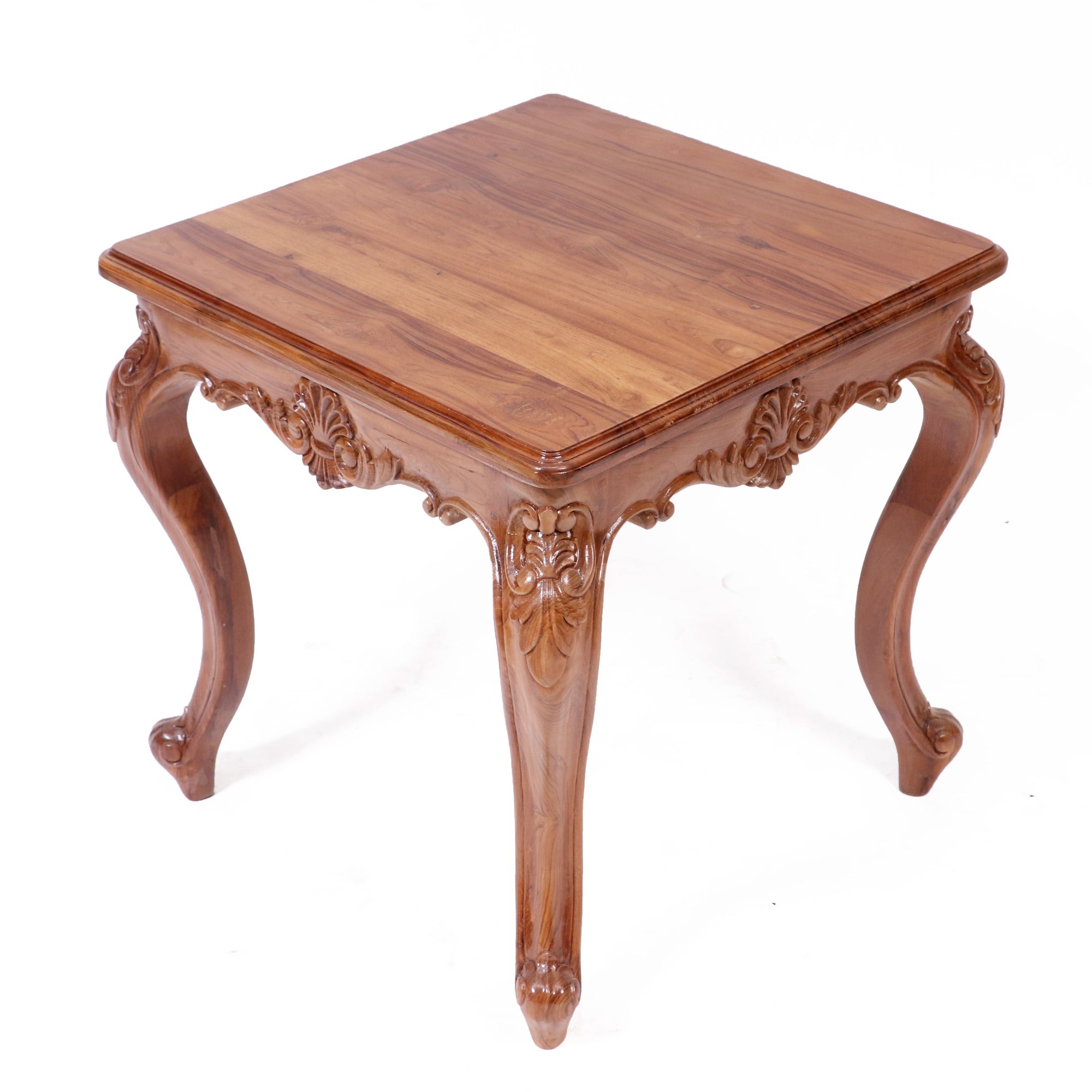 Intricate carved french royal teak coffee table Coffee Table