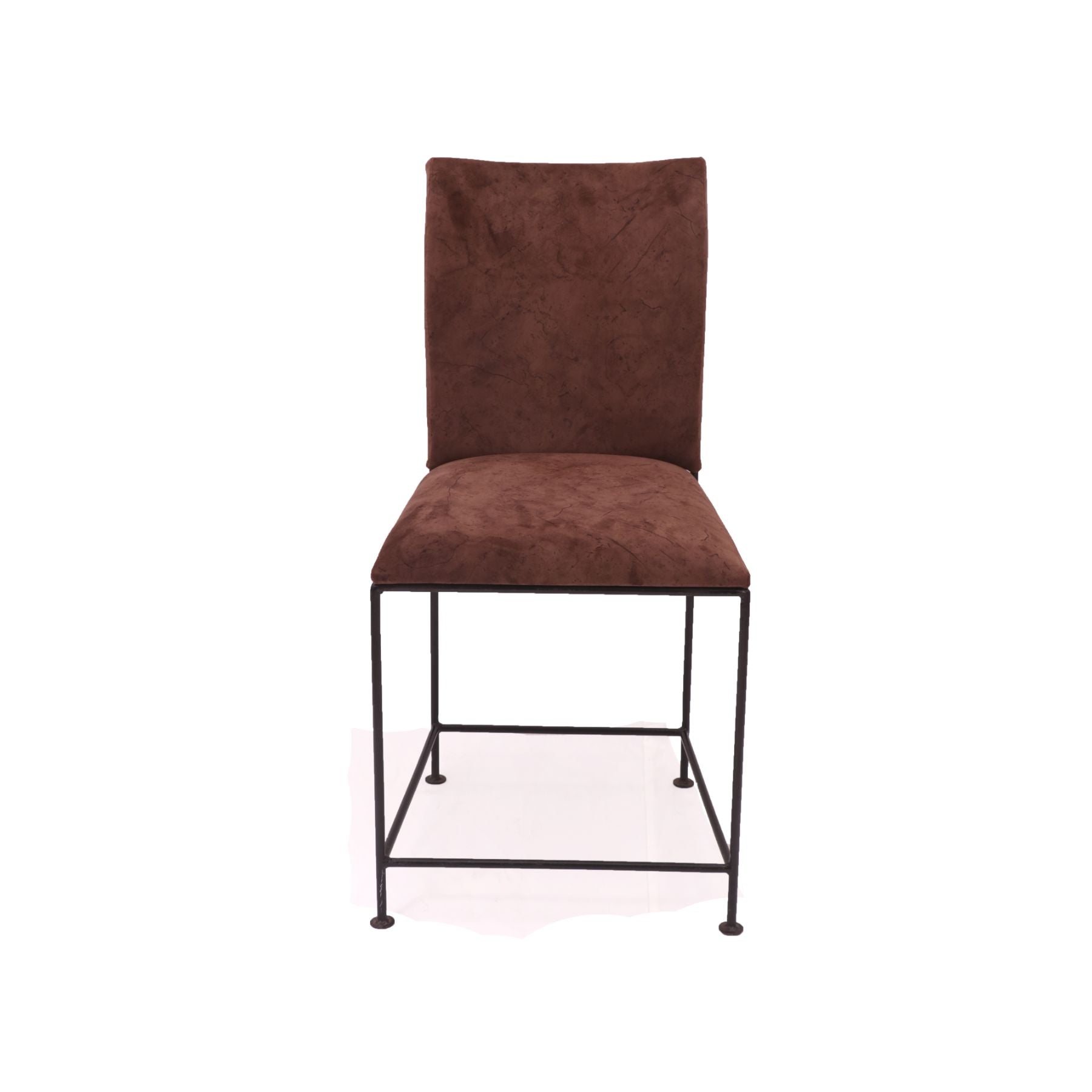 (Set of 2) Handsome Brown Upholstered Chair Dining Chair