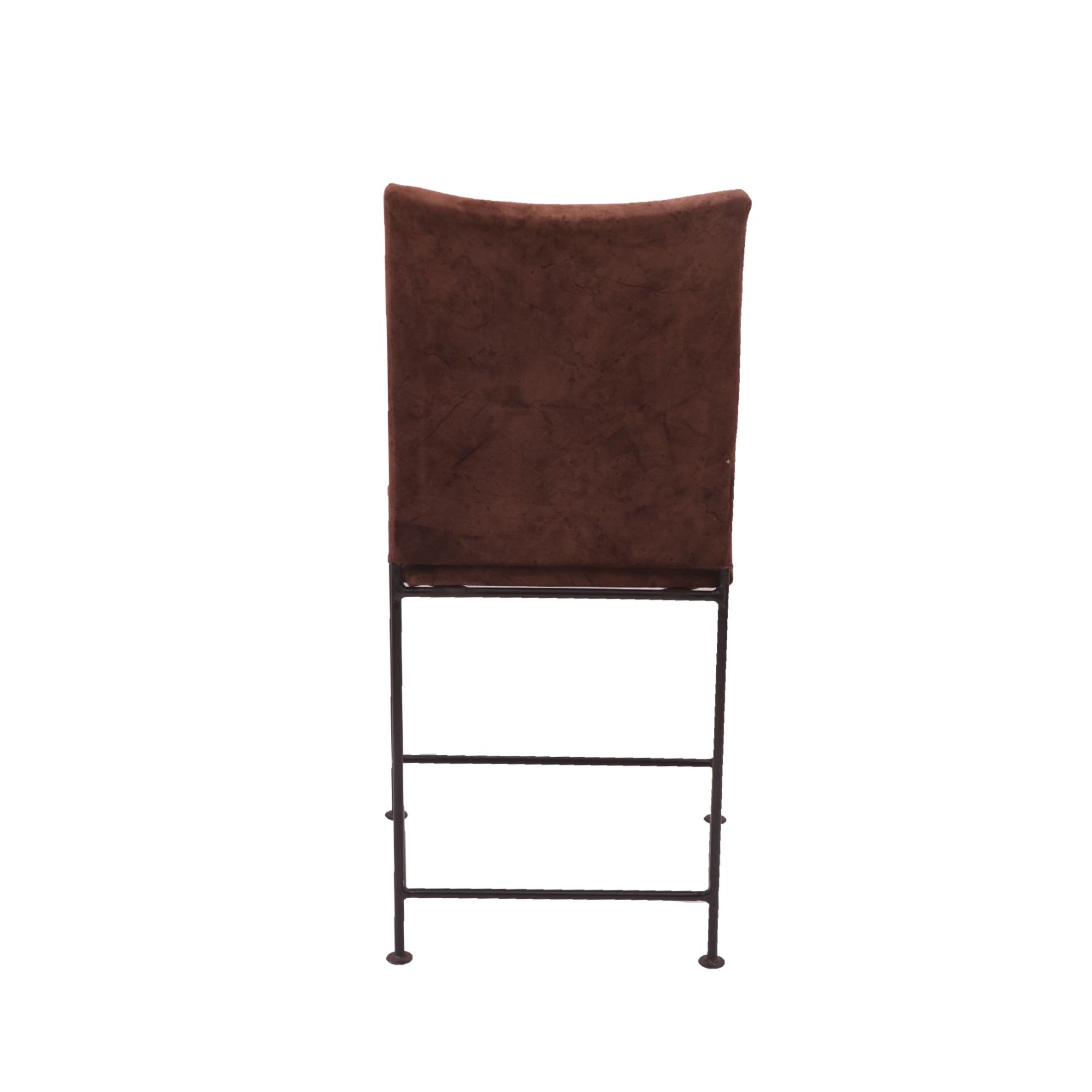 (Set of 2) Handsome Brown Upholstered Chair Dining Chair