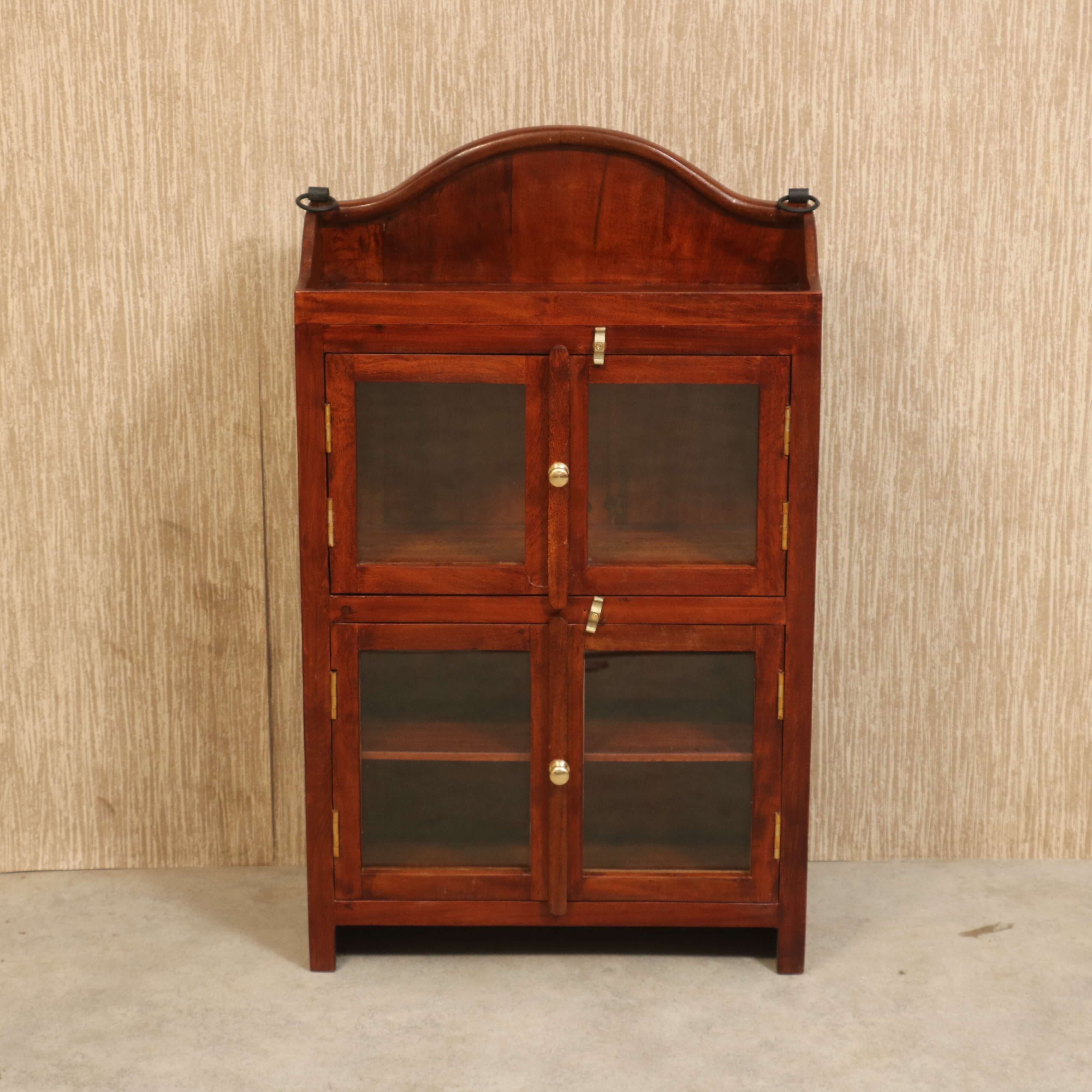 Wooden on sale glass cupboard