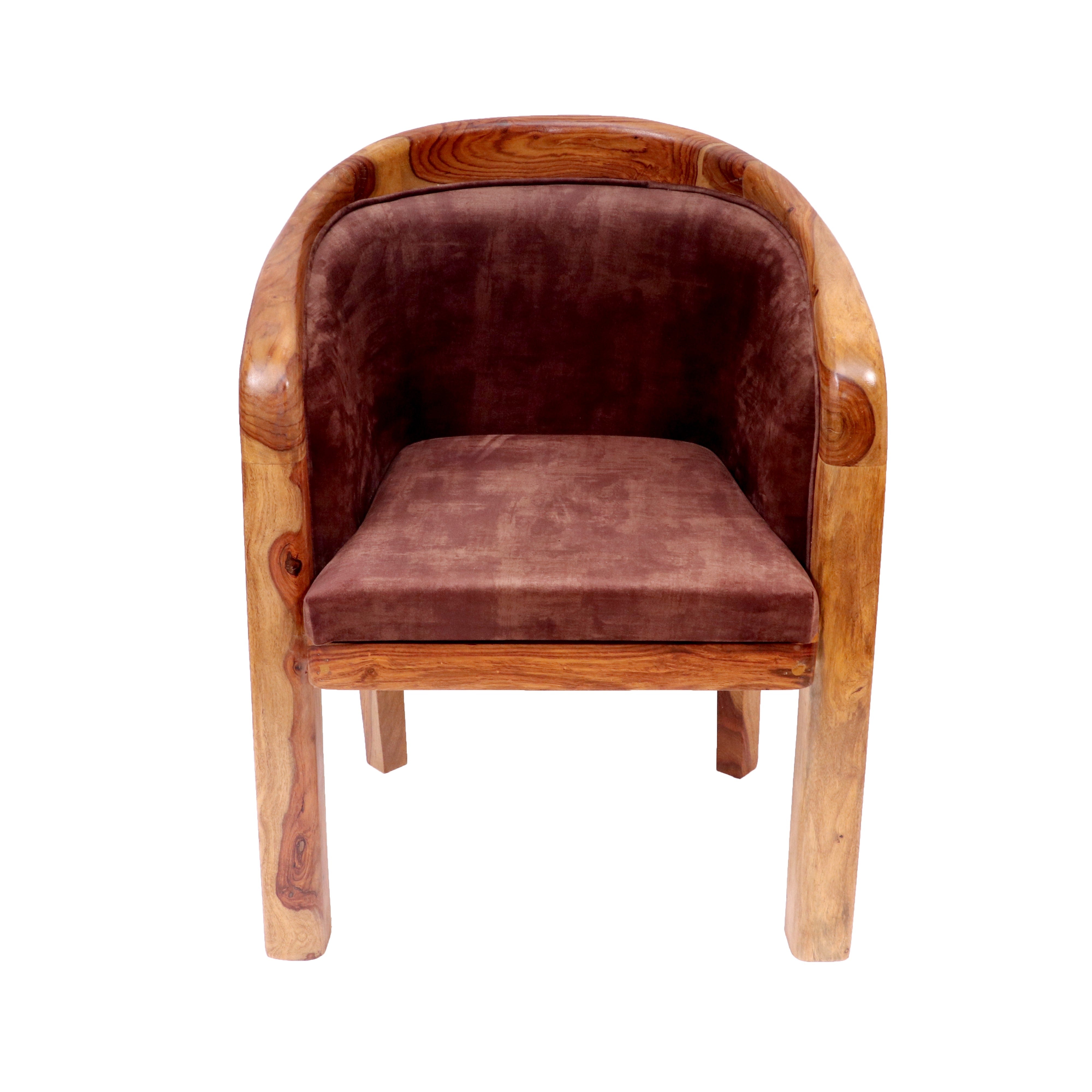 Sheesham wood Comfy upholstered Chair Arm Chair