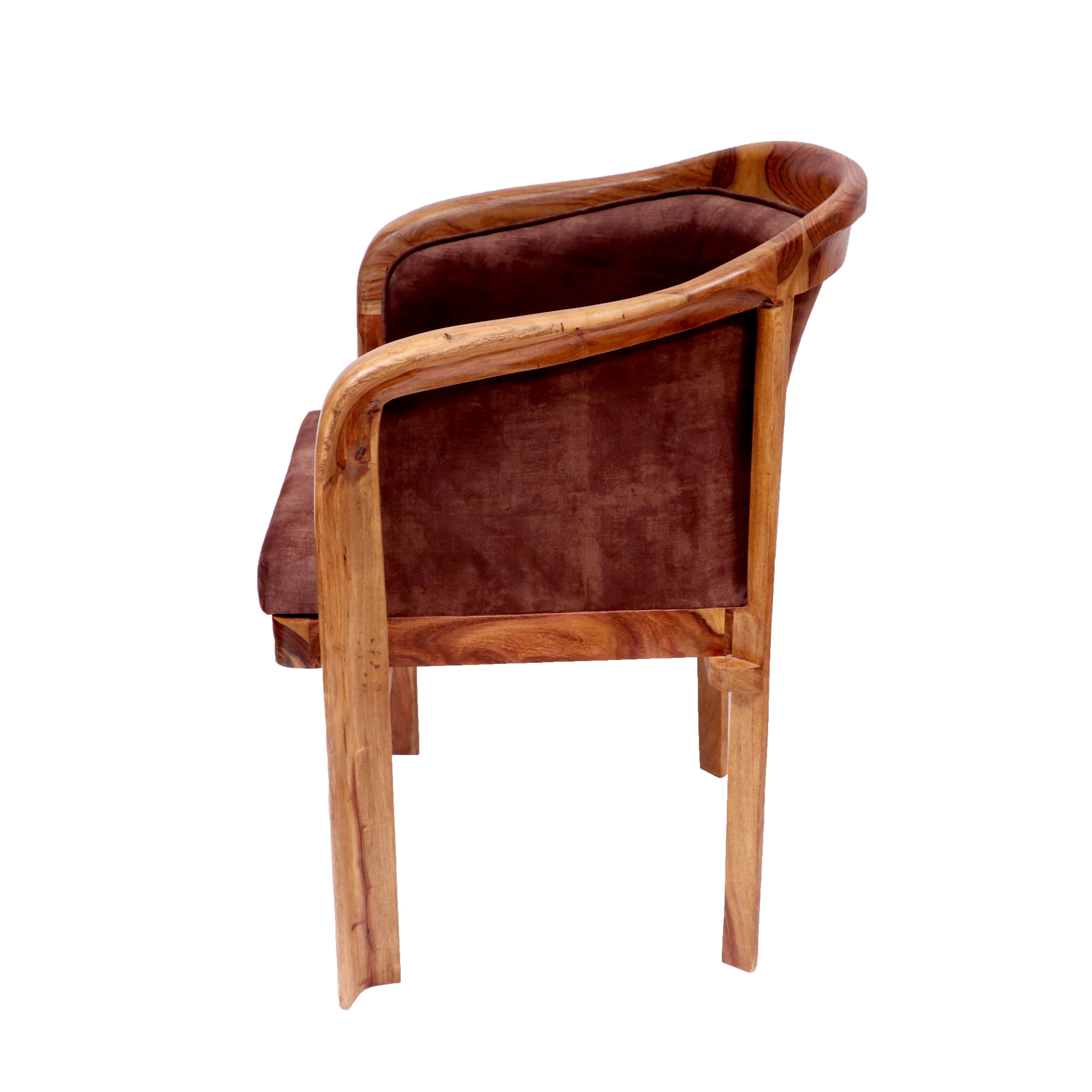 Sheesham wood Comfy upholstered Chair Arm Chair