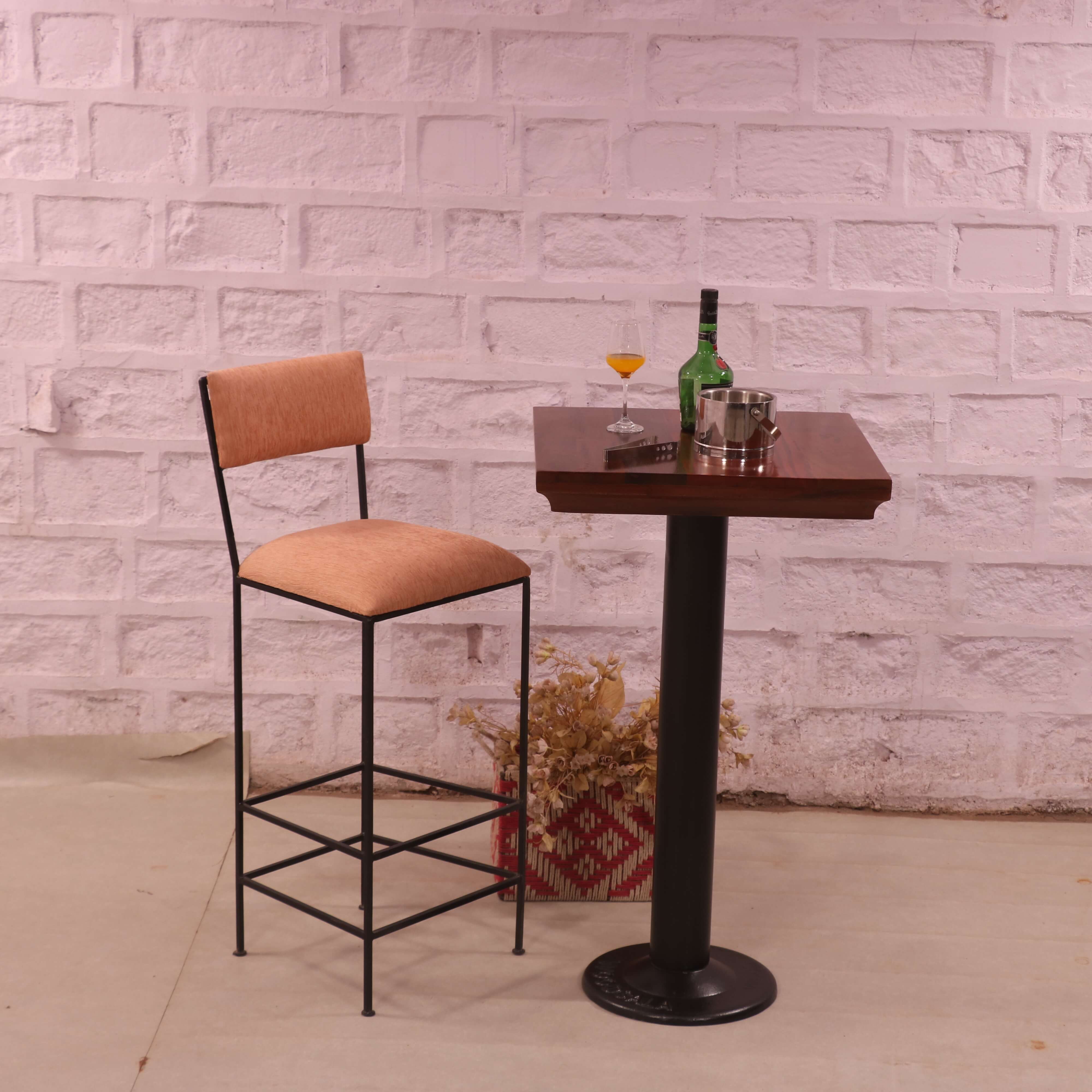 Stylish Wooden Pedestal Table Bar Table