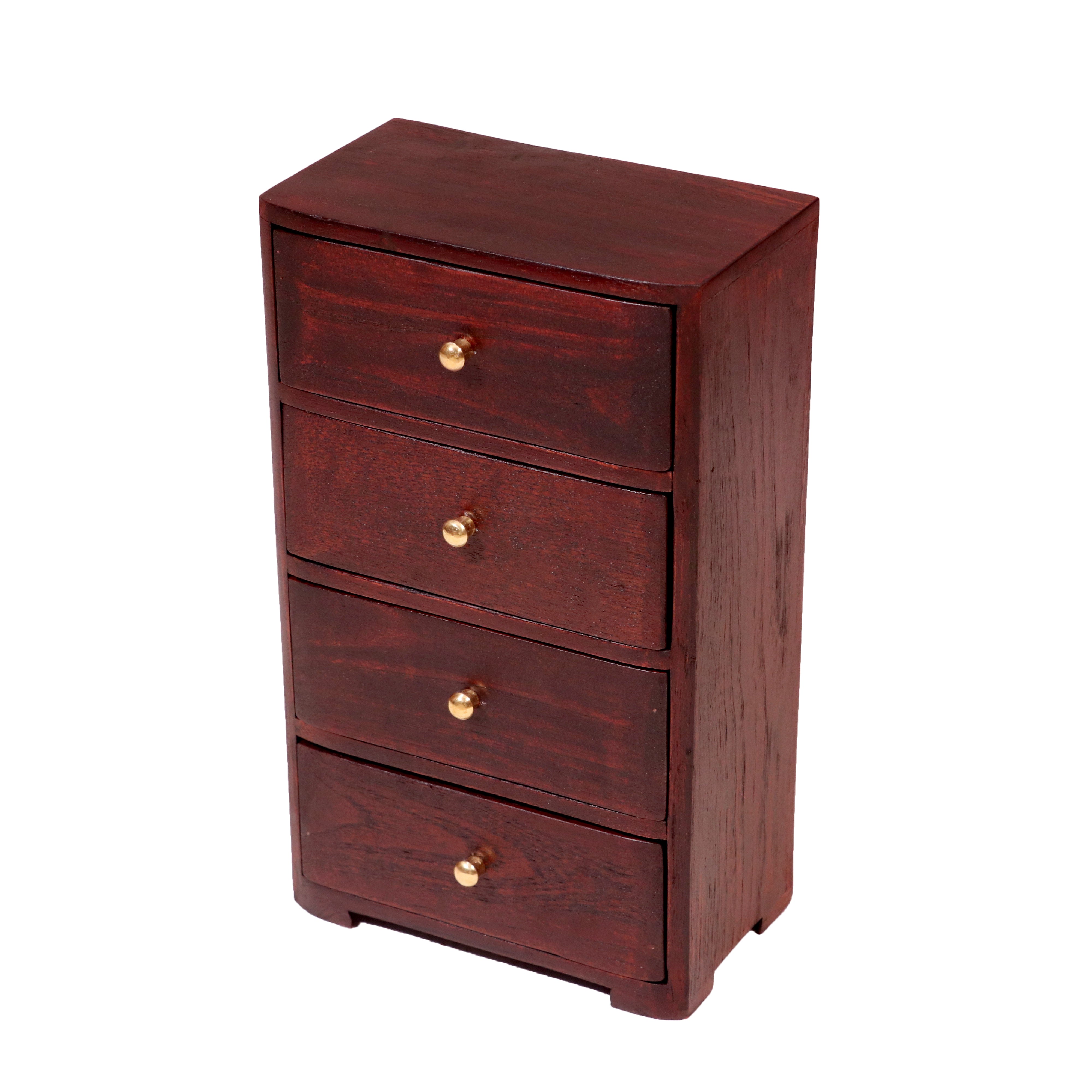 Compartment Miniature Chests Of Drawers (Mahogany Touch) Desk Organizer