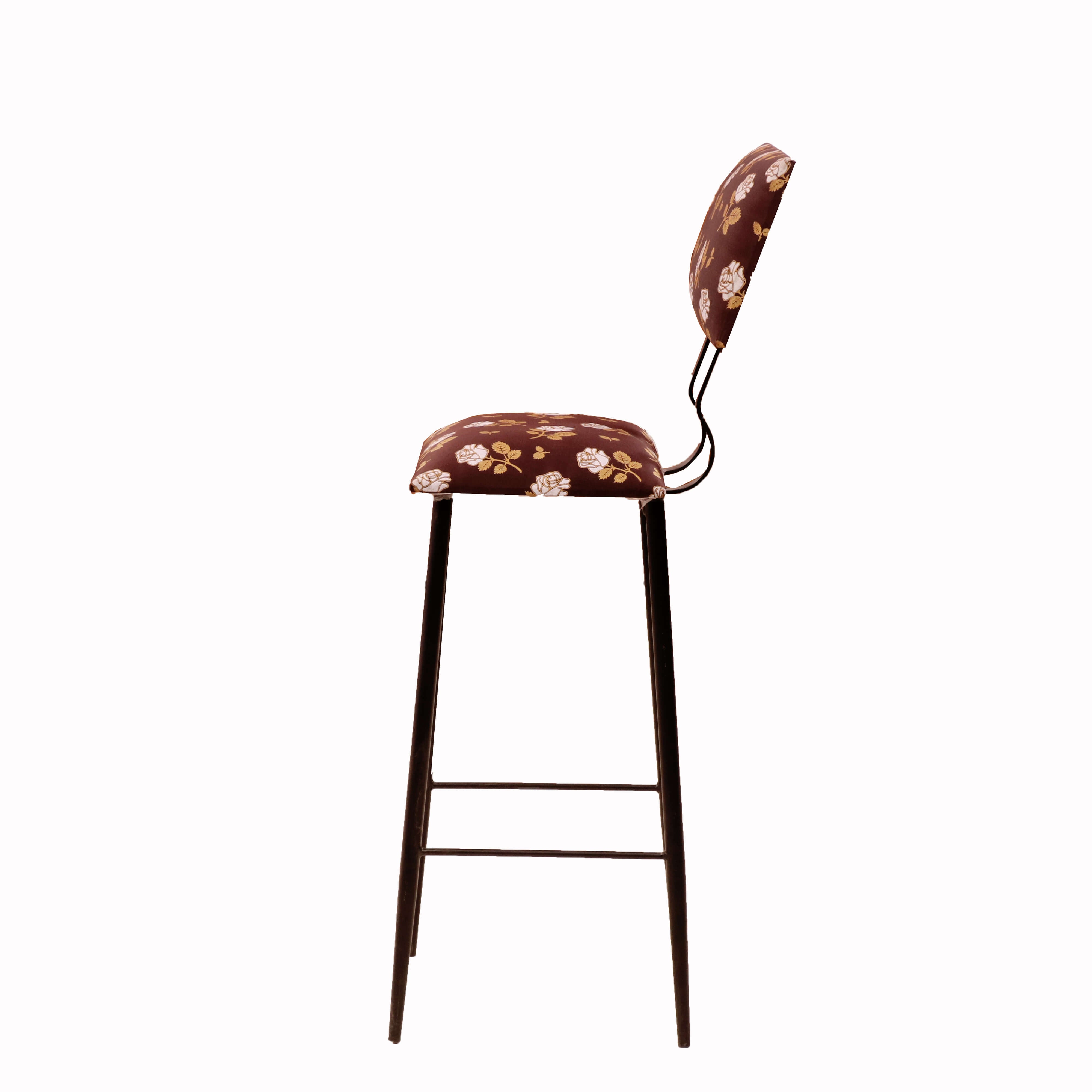 Abstract Back Bar Chair (Colorful FlowerColorful Flower) Bar Chair