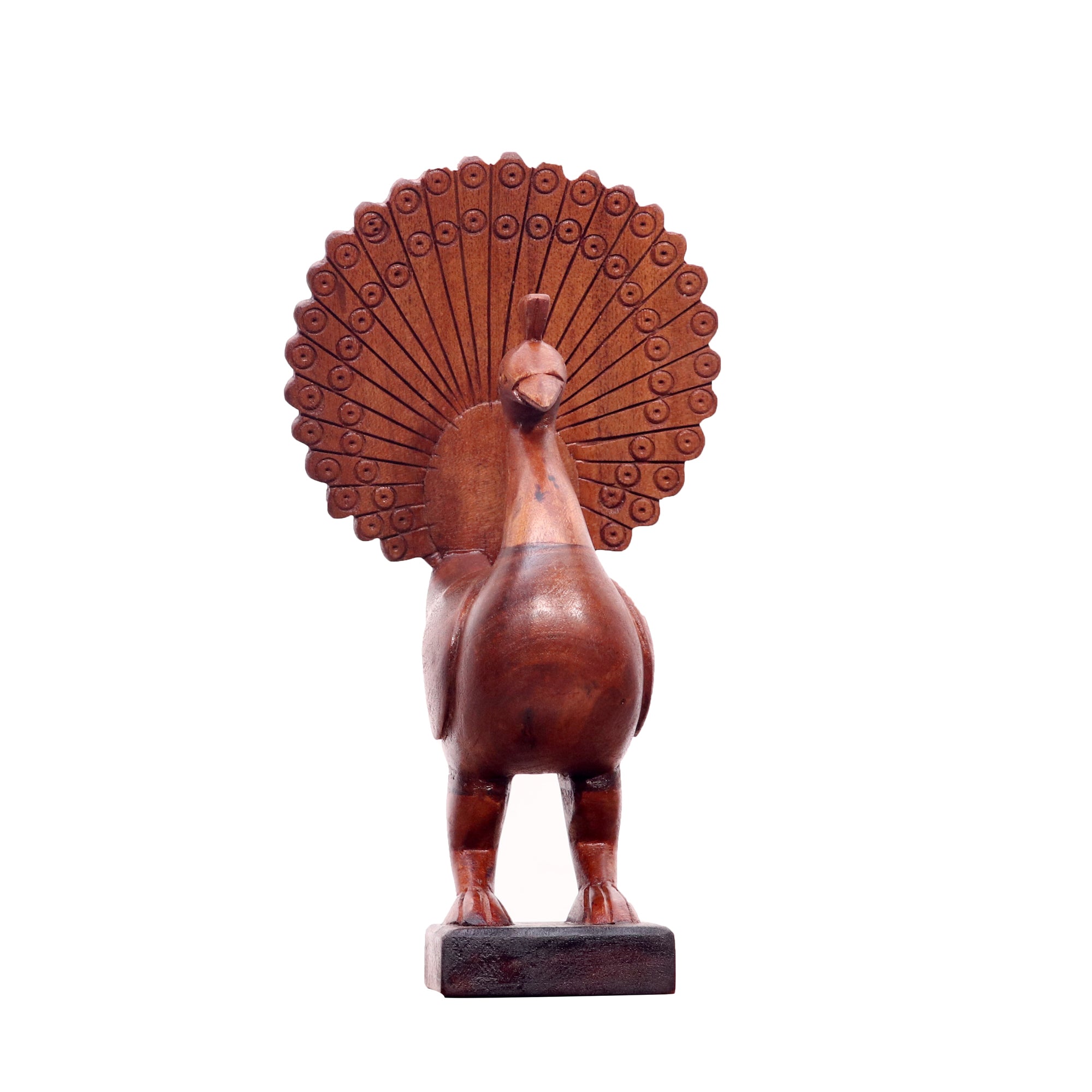 Rajshahi solid wood peacock Animal Figurine