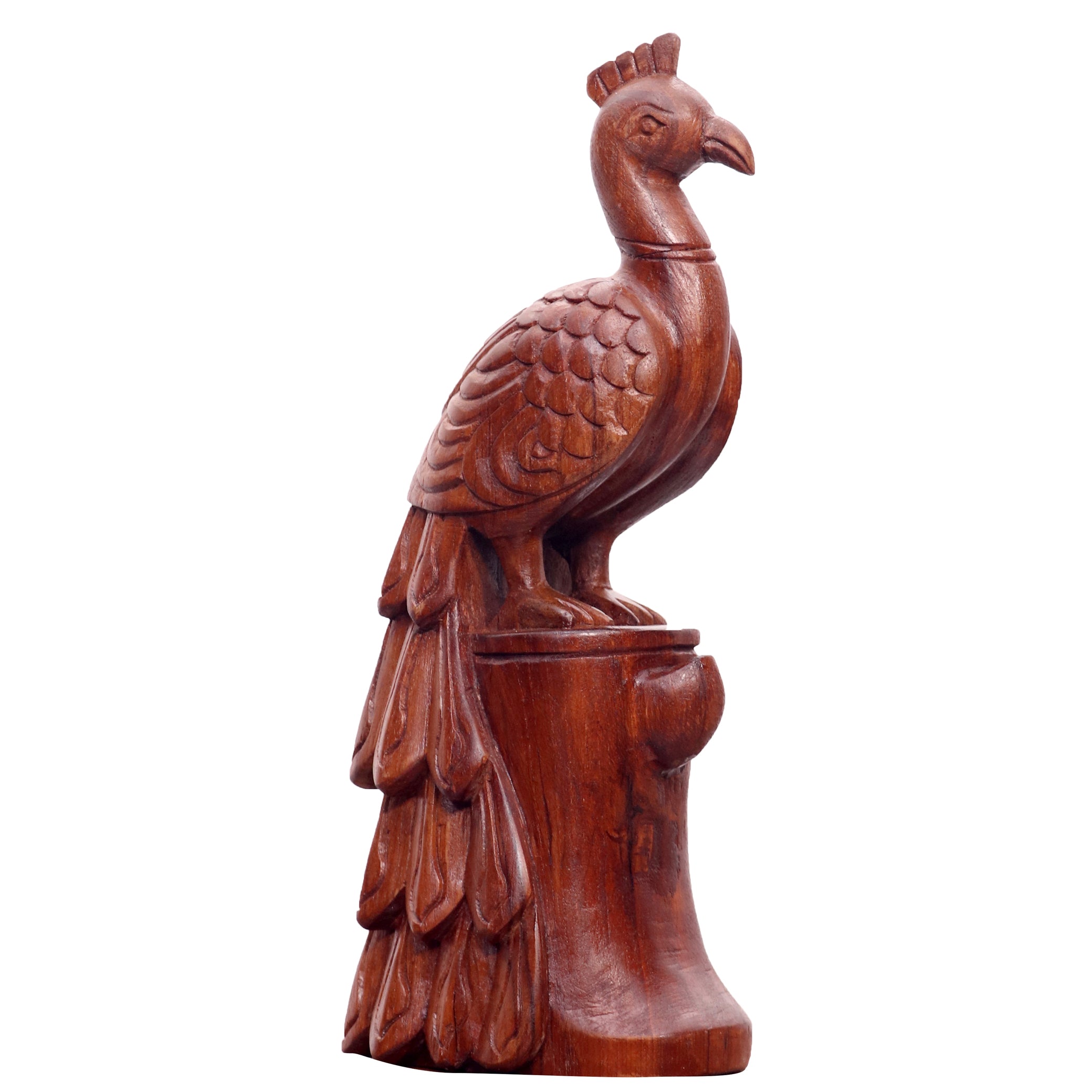 Wooden Carved Bird Animal Figurine