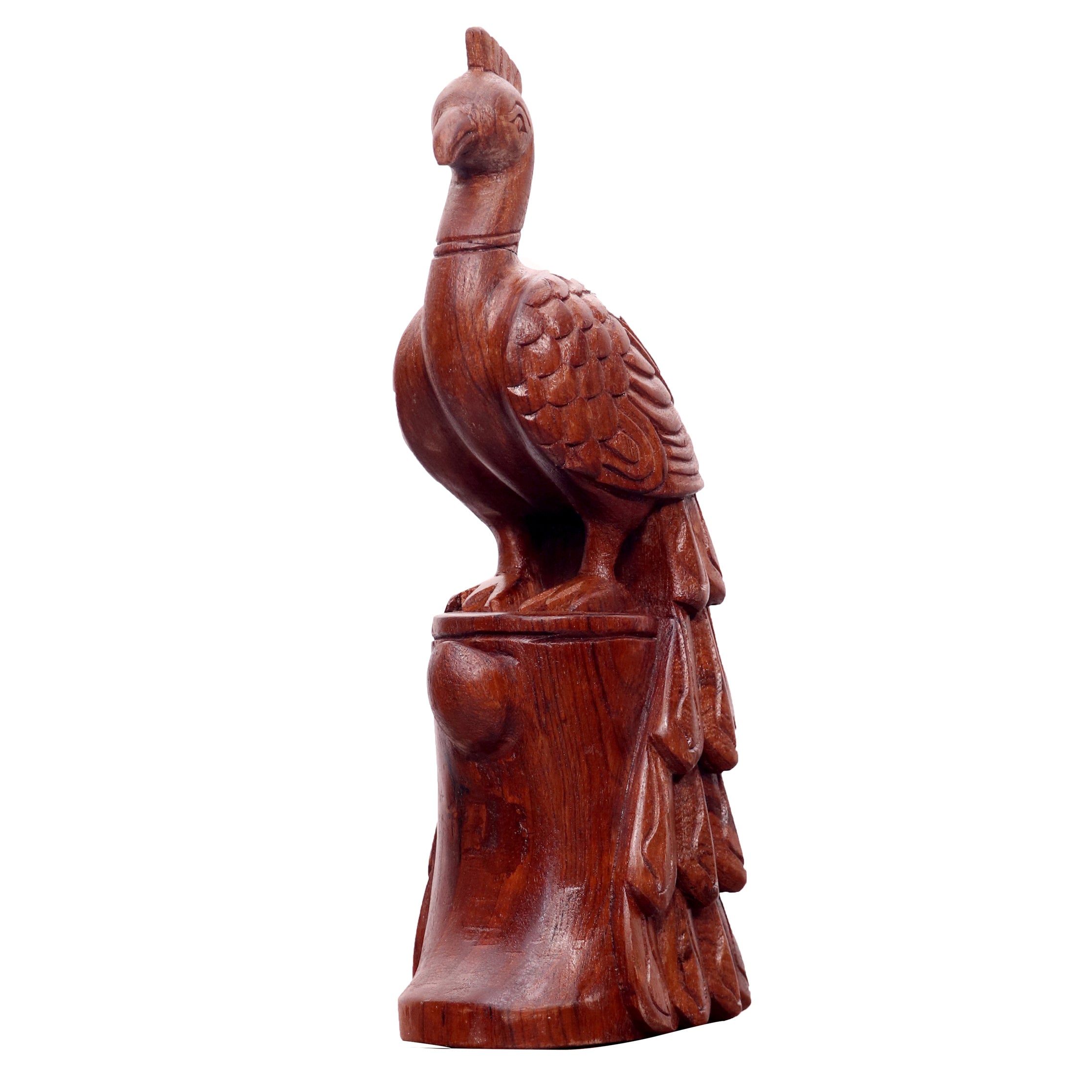 Wooden Carved Bird Animal Figurine