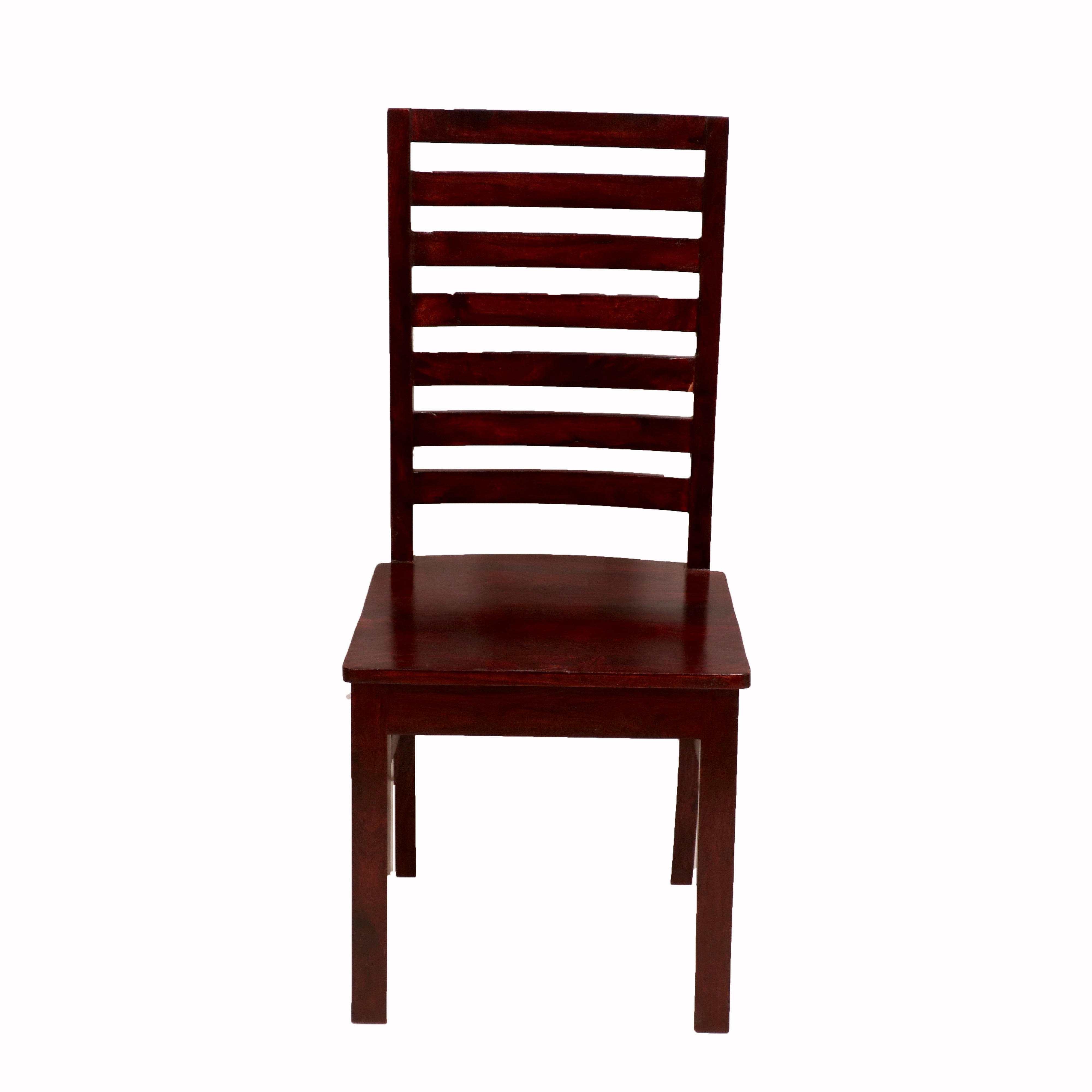 (Set of 2) Symmetrical Strip Backed Chair Dining Chair