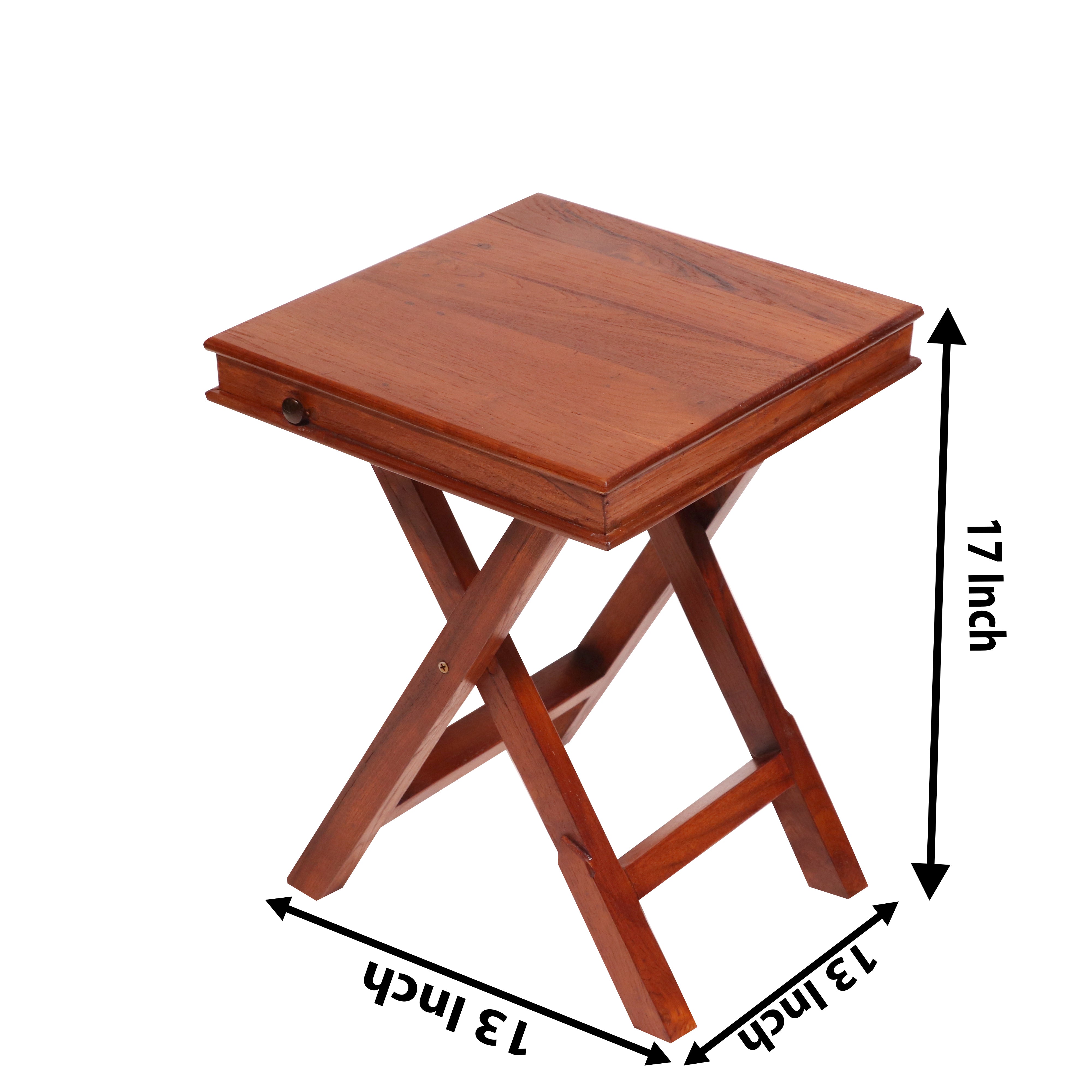Simple Criss Cross Stool Dining Table