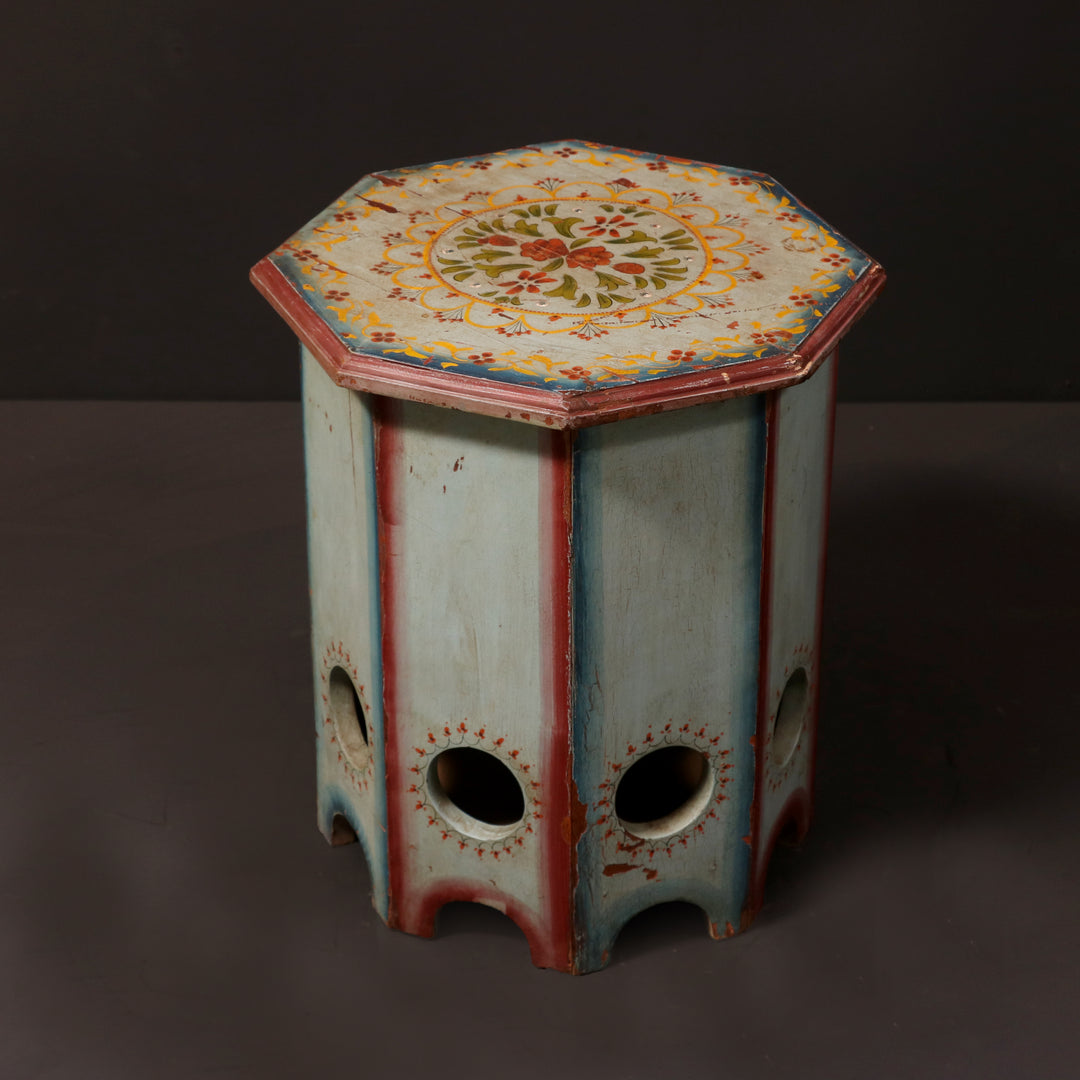 Painted Multi Angled Stool Stool