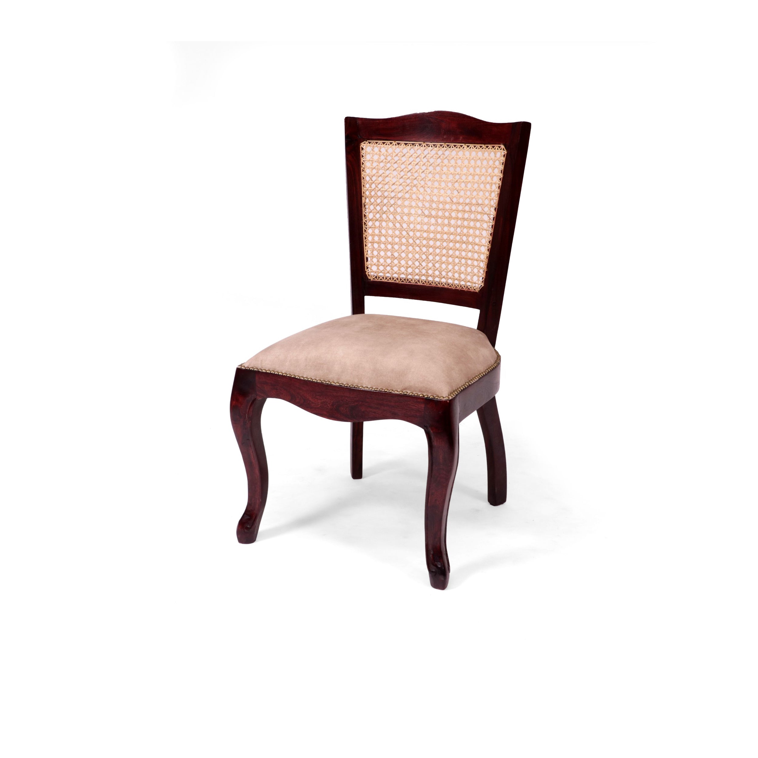 (Set of 2) Stylish Cane back Wooden Chair Dining Chair