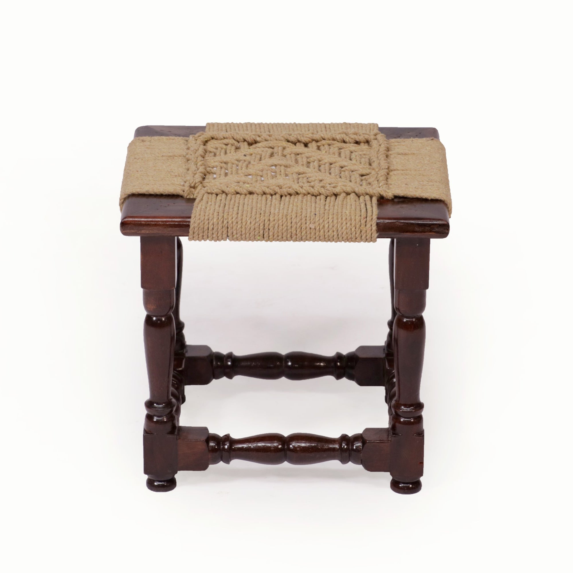 Spiraled Leg woven Stool Stool