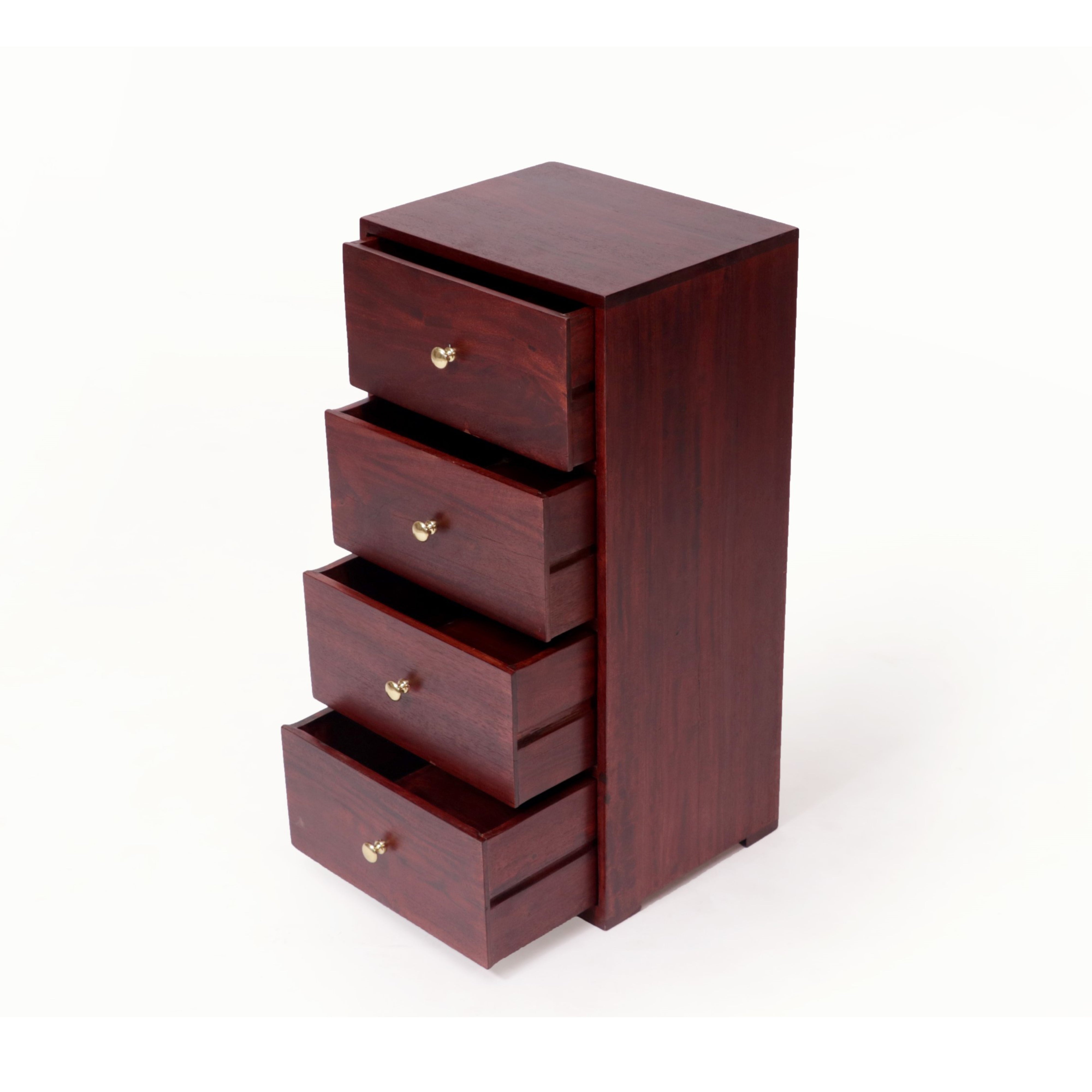 4 Drawer Tower Wooden Chest Drawer's Chest