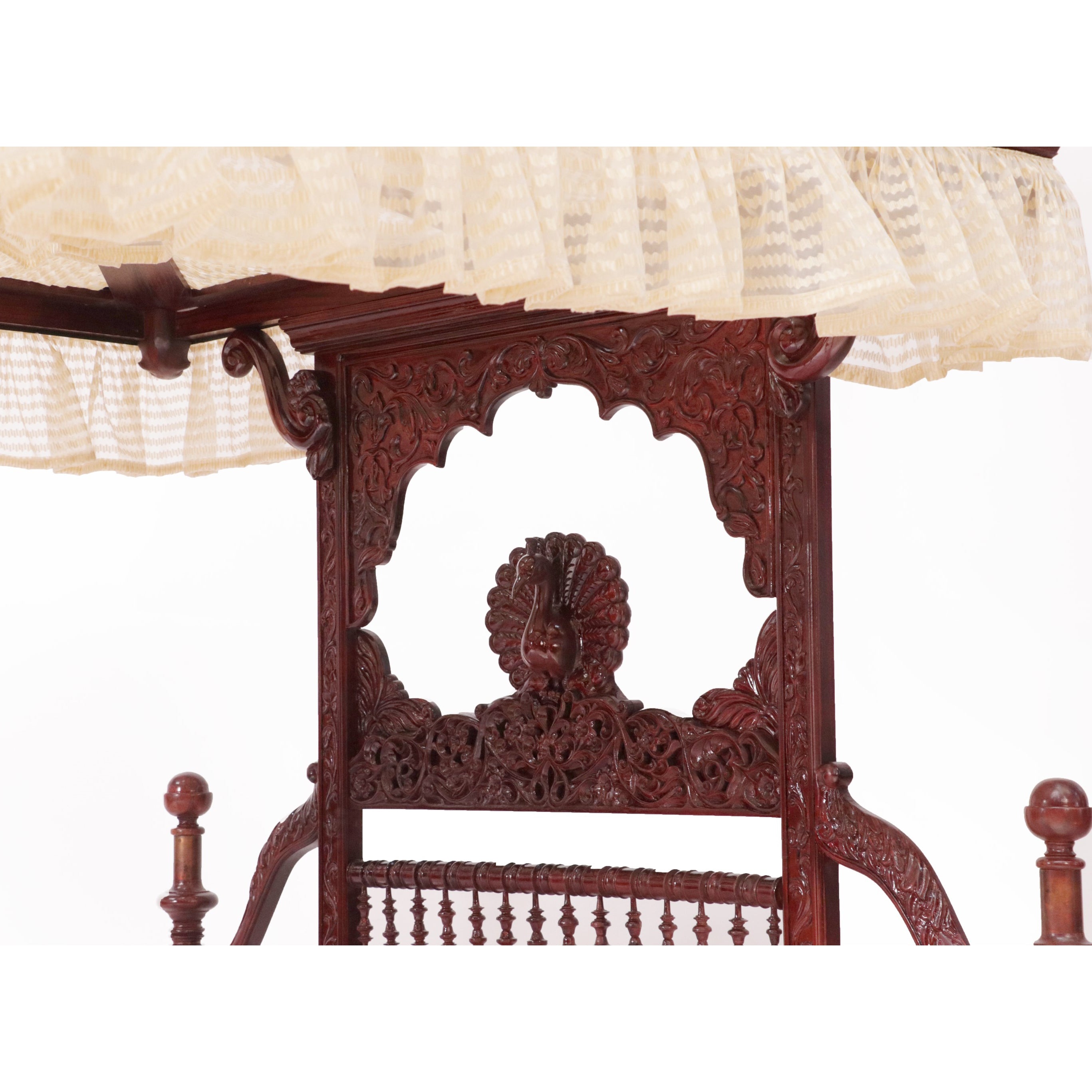 Rajshahi Maharaja Intricate Carved Bed Bed