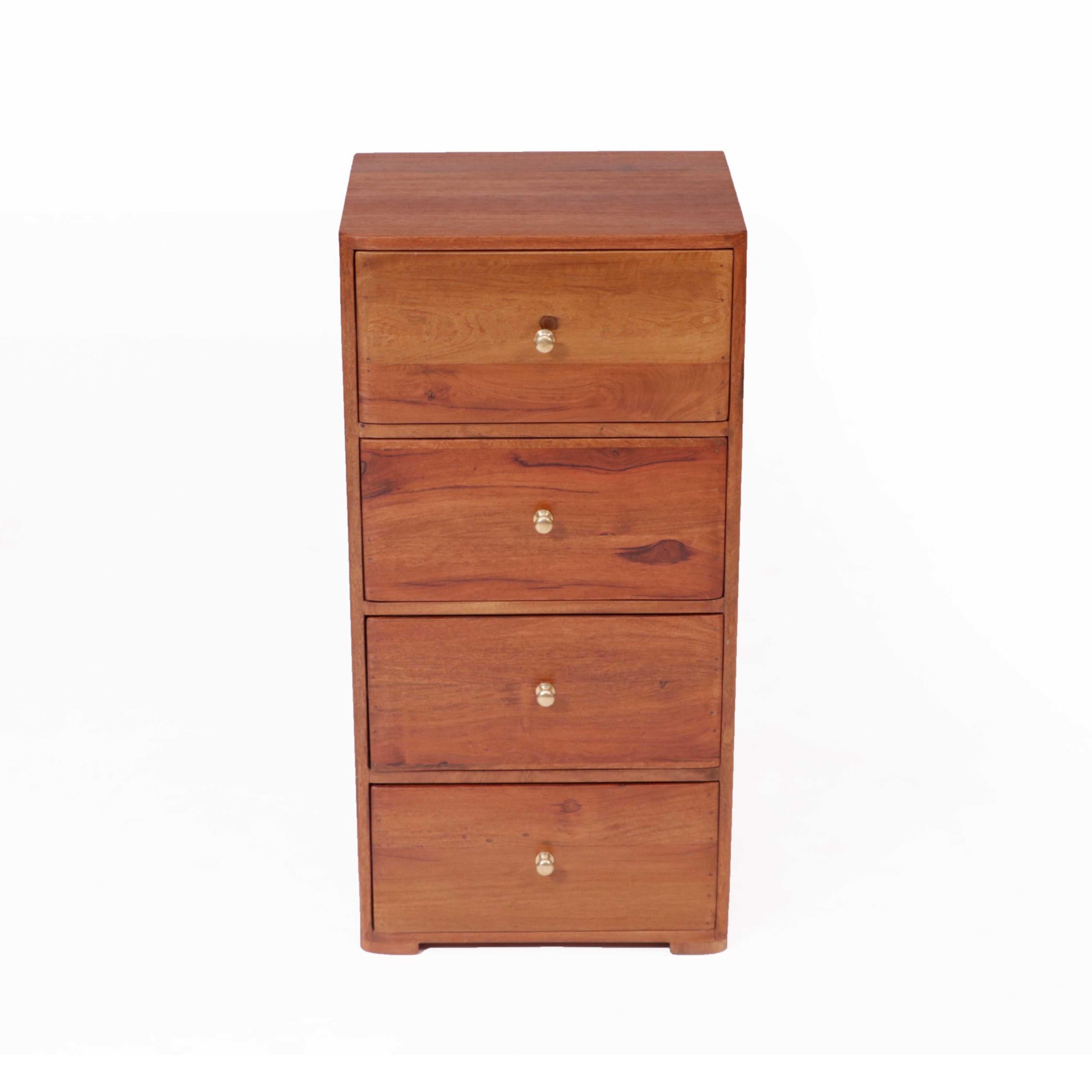 4 Drawer Tower Wooden Chest Drawer's Chest