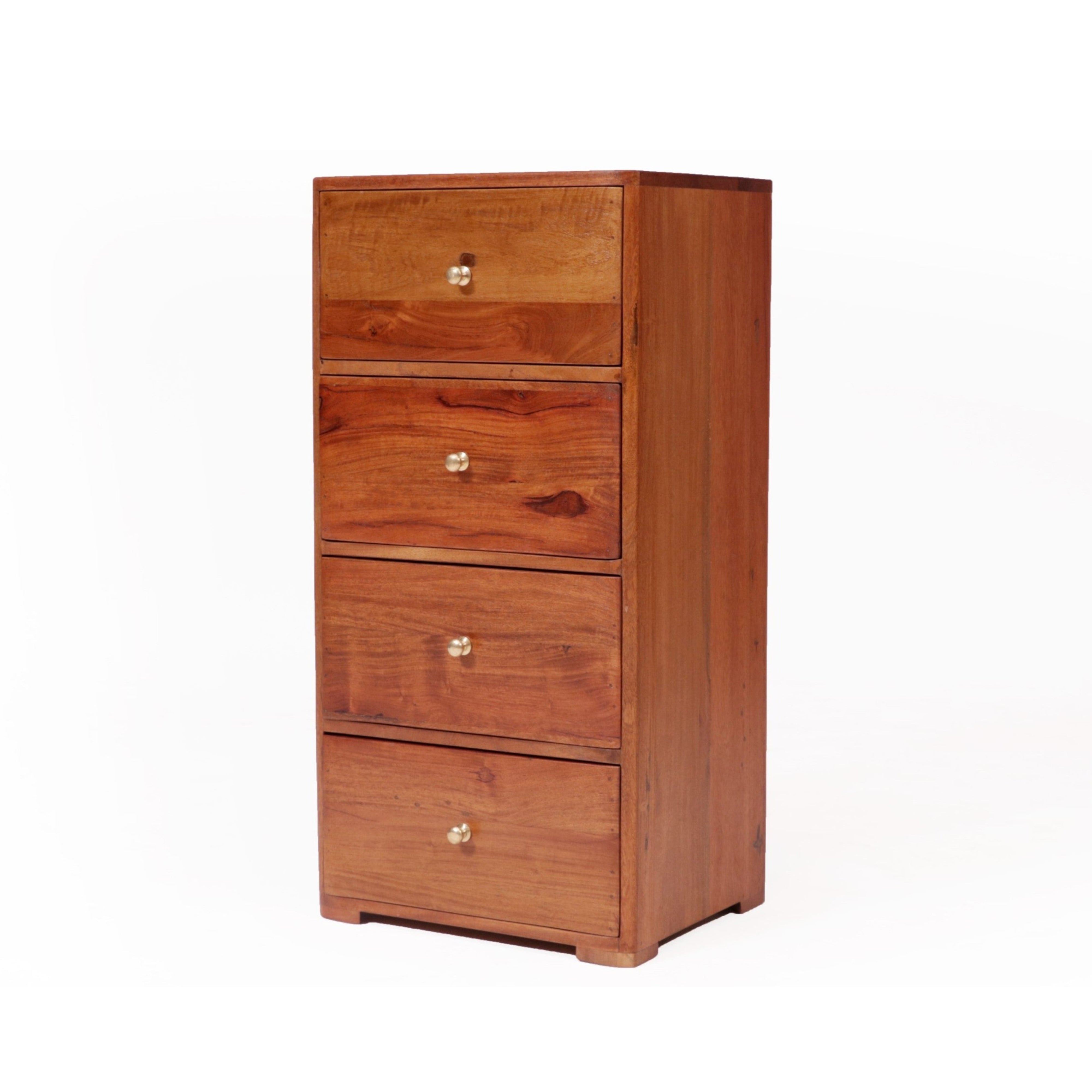 4 Drawer Tower Wooden Chest Drawer's Chest