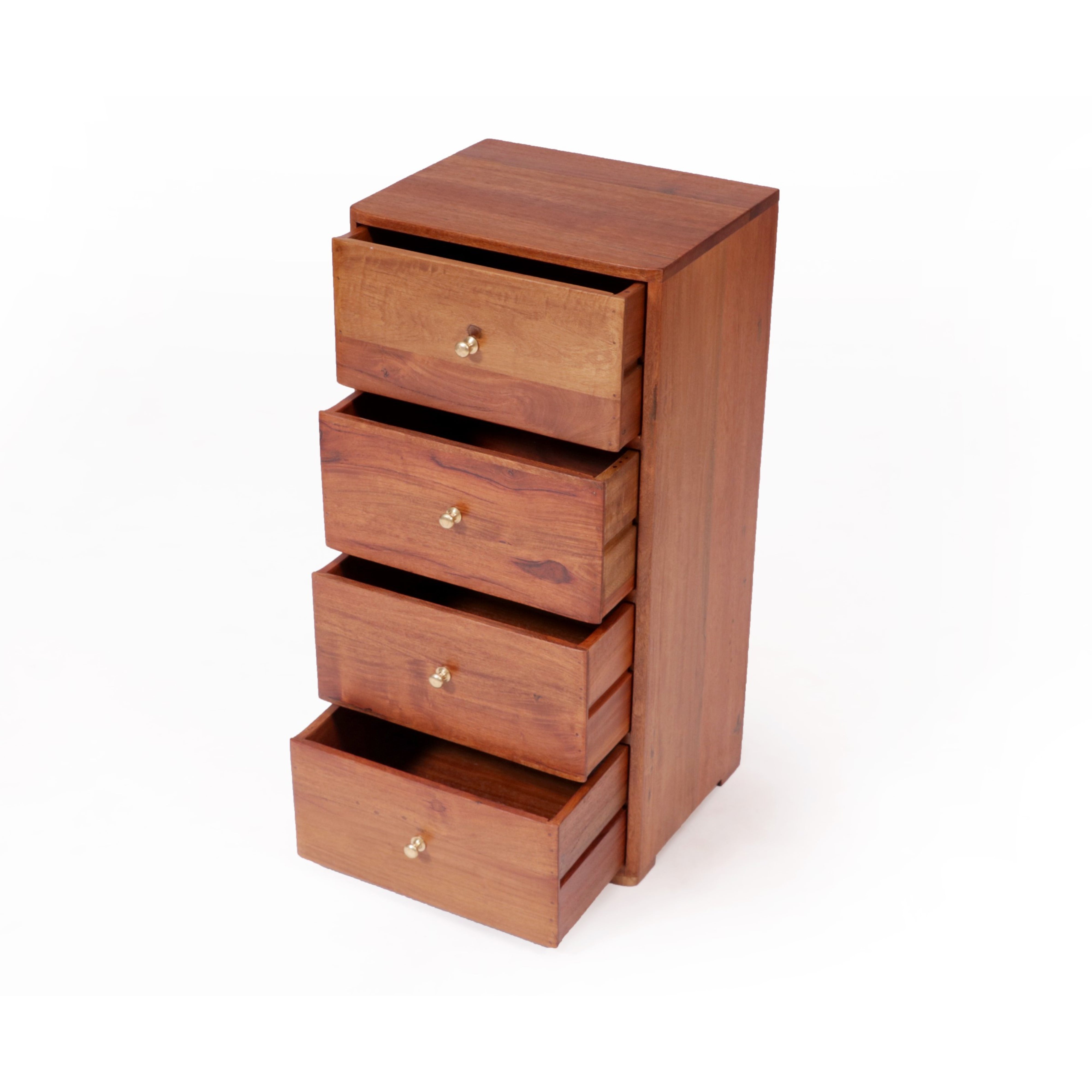 4 Drawer Tower Wooden Chest Drawer's Chest