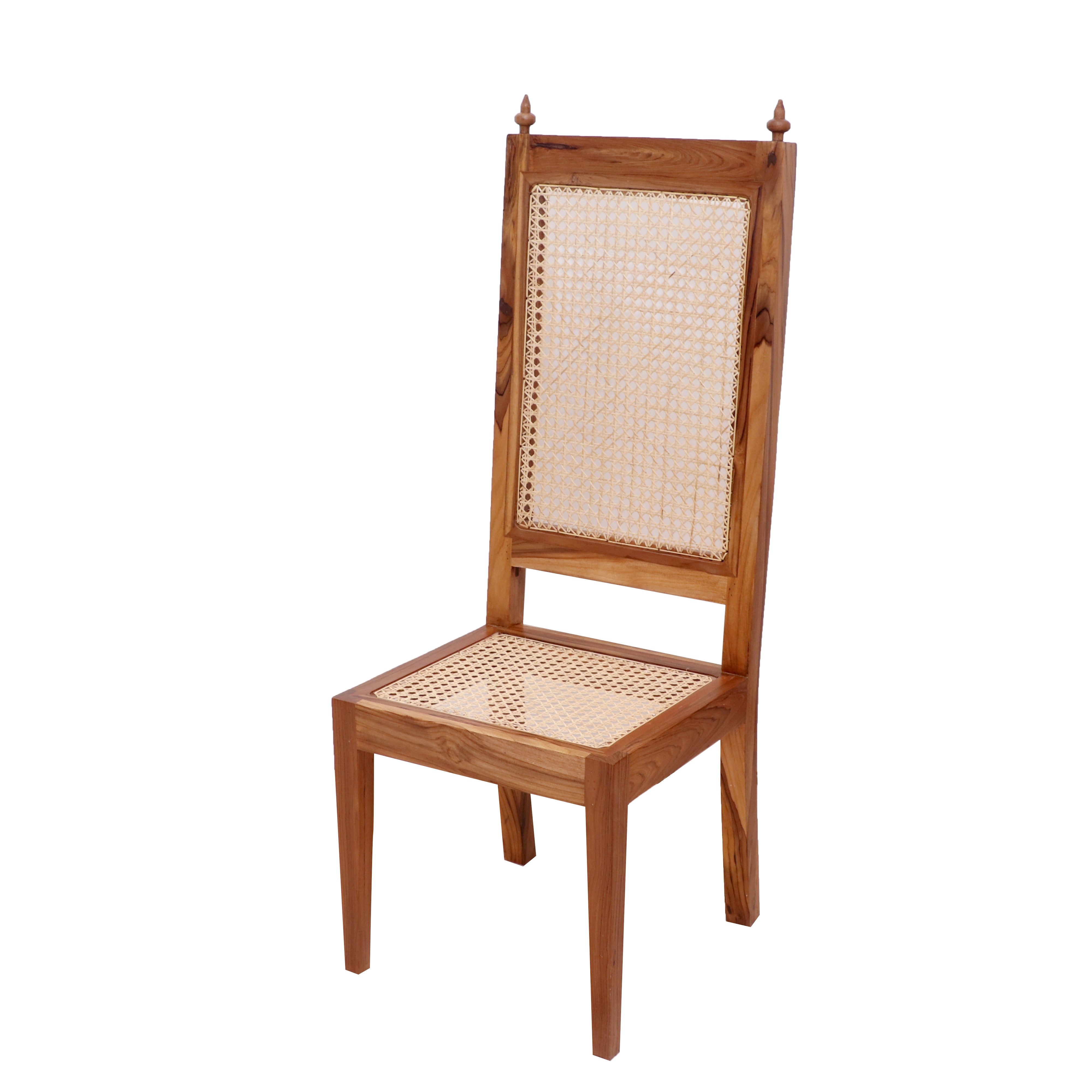 (Set of 2) Teak wood Classic Cane Dining Chair Dining Chair