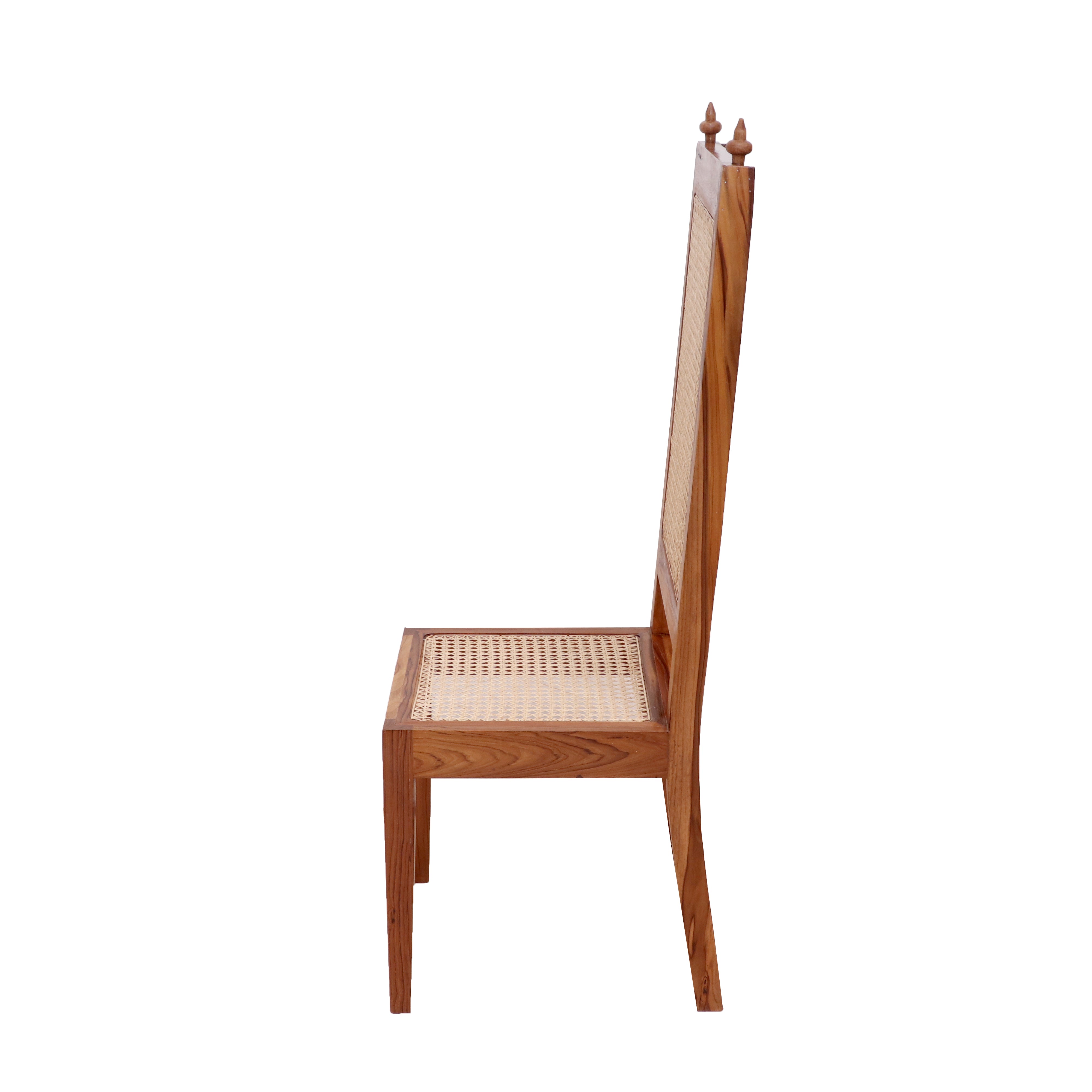 (Set of 2) Teak wood Classic Cane Dining Chair Dining Chair