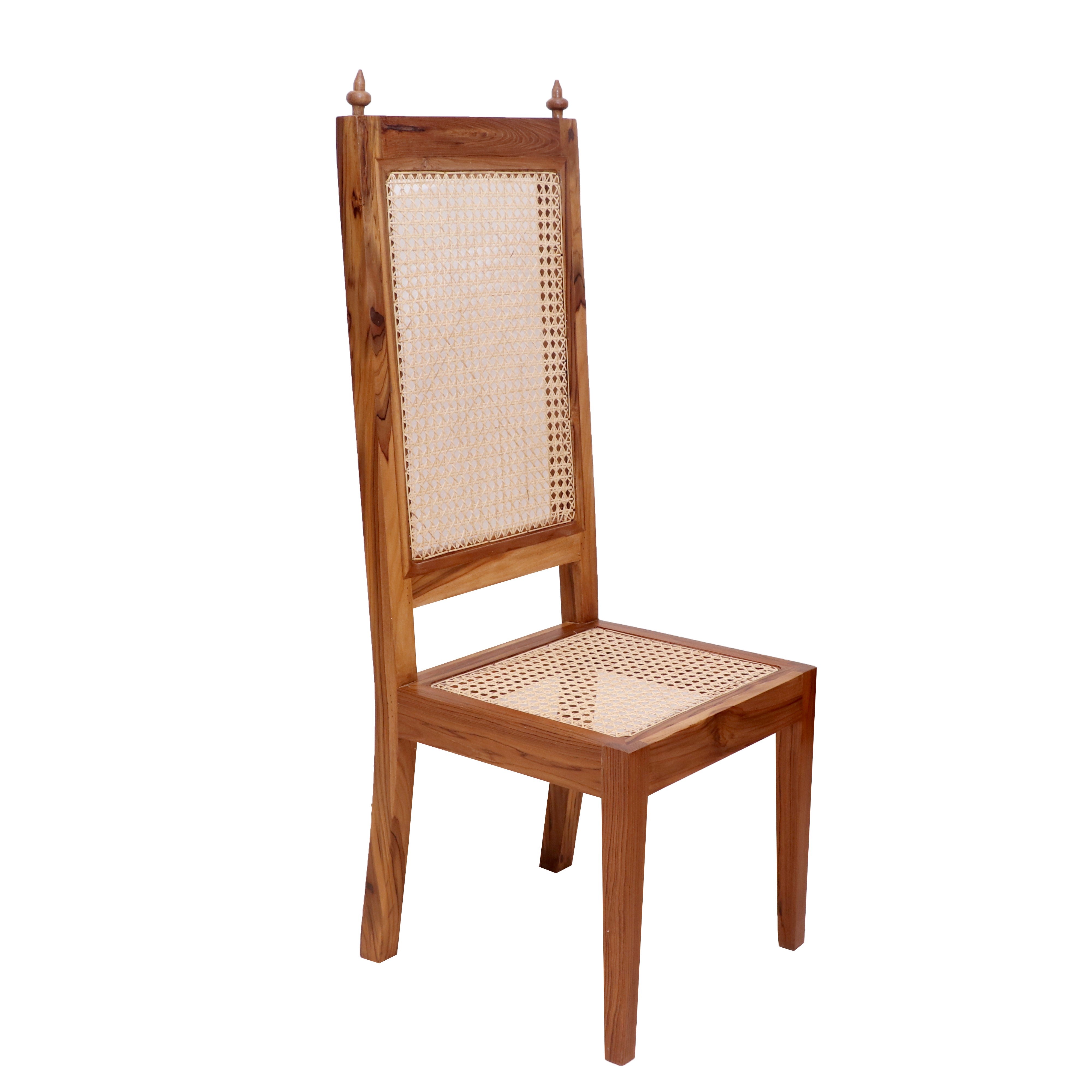 (Set of 2) Teak wood Classic Cane Dining Chair Dining Chair