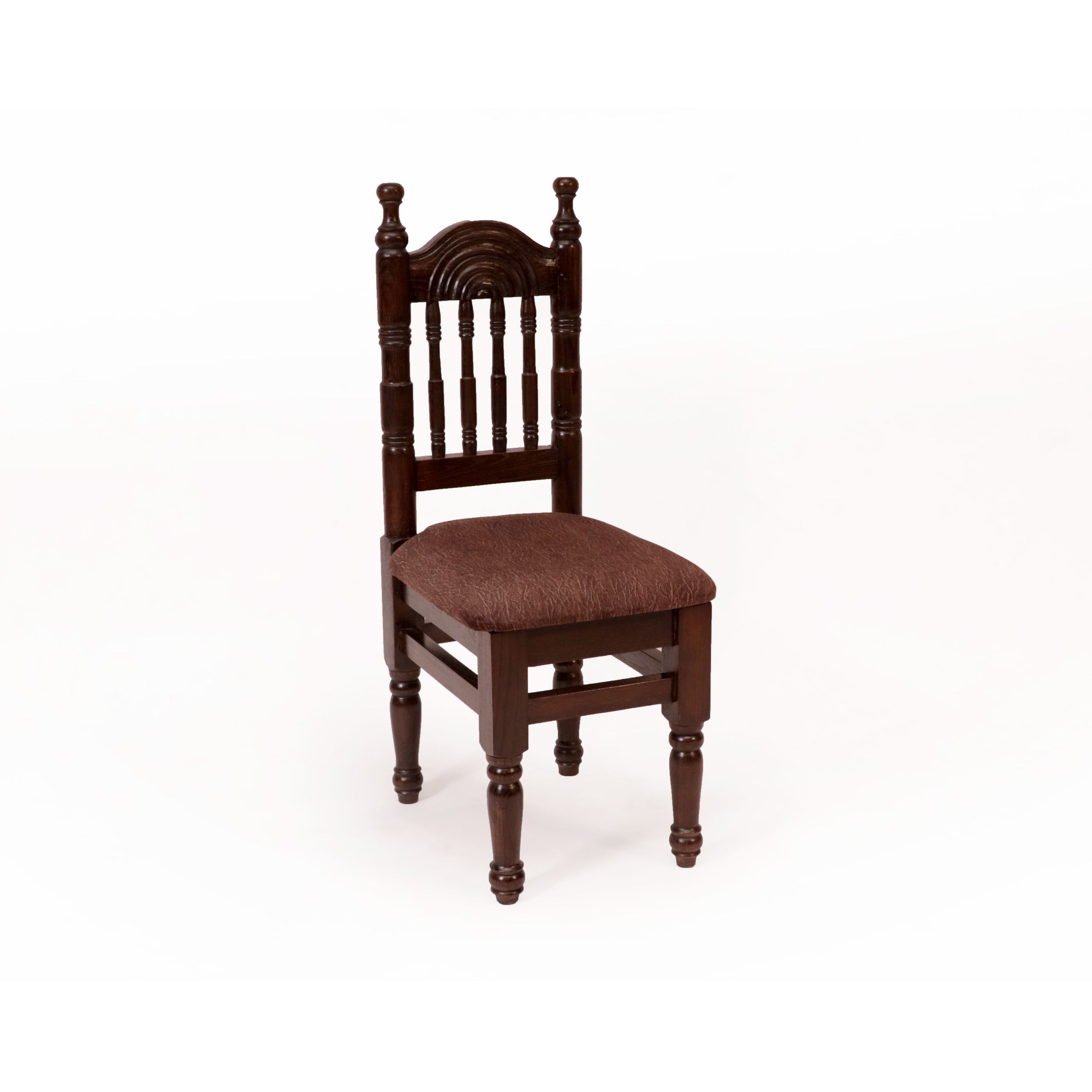 (Set of 2) Pillared Back Chair Dining Chair