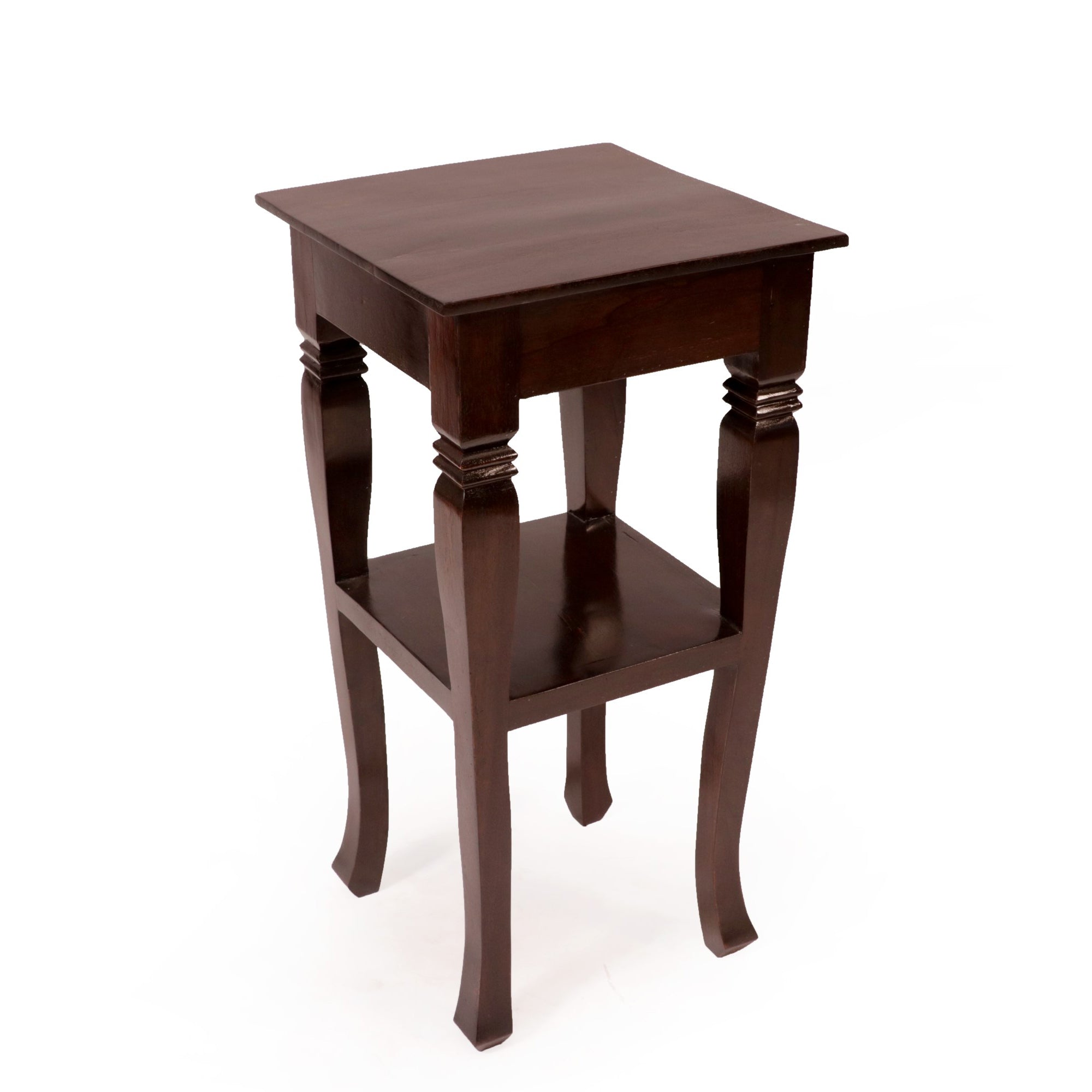 Double Tiered Wooden Stand End Table
